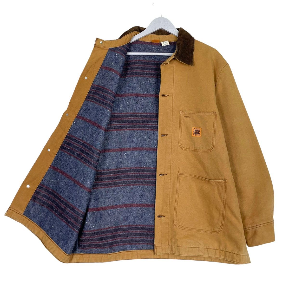 Vintage 💥90s BIG BEN CHORE BARN BLANKET CANVAS JACKET Size US L / EU 52-54 / 3 - 2 Thumbnail