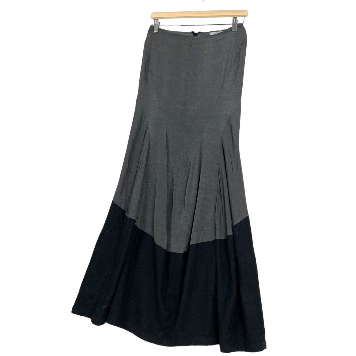 Y's × Yohji Yamamoto 💥SS2001 YOHJI YAMAMOTO LINEN LONG SKIRT Size 31" - 2 Thumbnail