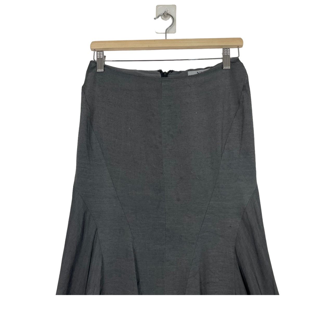 Y's × Yohji Yamamoto 💥SS2001 YOHJI YAMAMOTO LINEN LONG SKIRT Size 31" - 4 Thumbnail