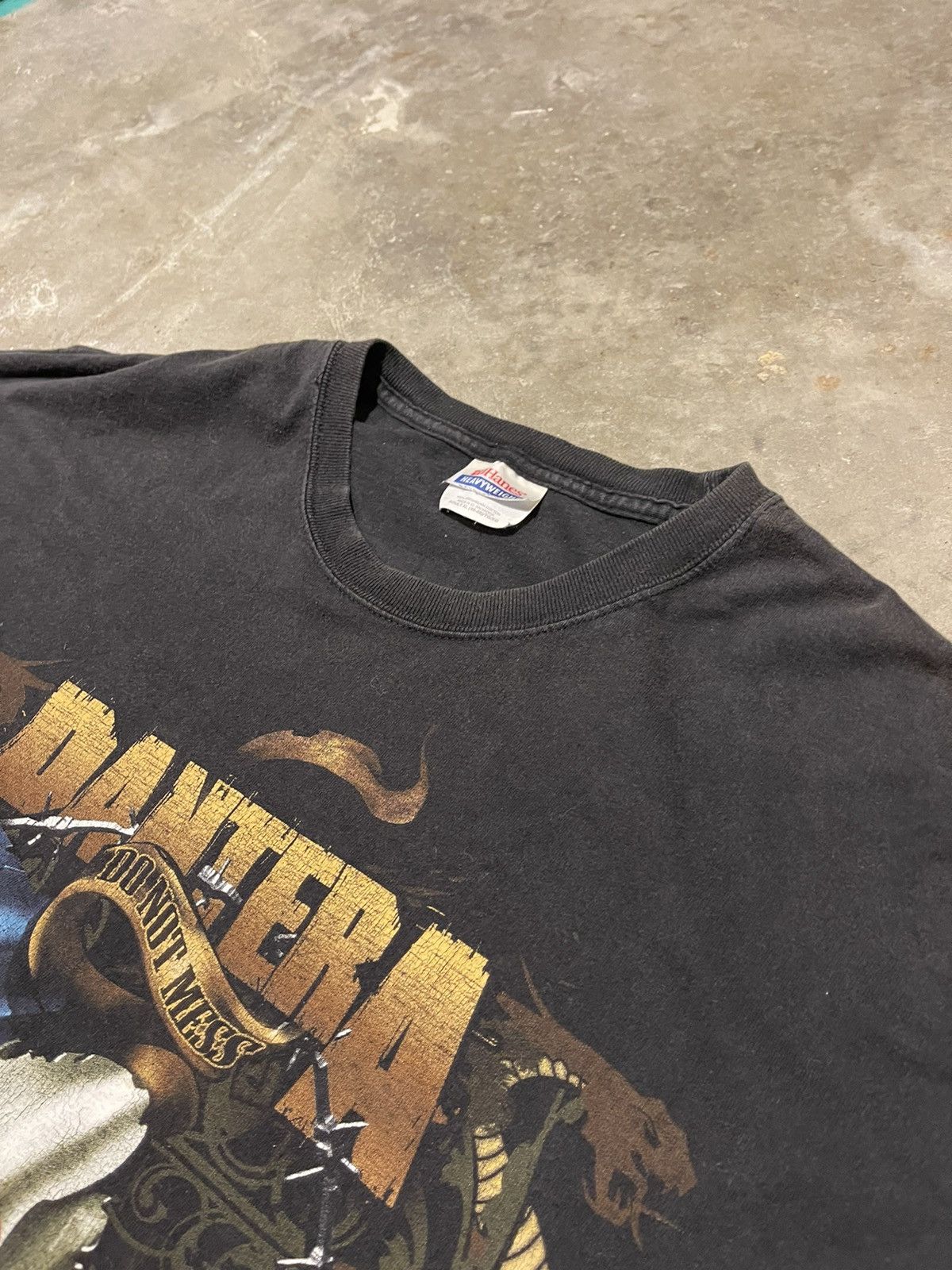 Band Tees × Vintage Vintage Pantera Texas Don’t Mess With Me Thrashed Size US XL / EU 56 / 4 - 4 Thumbnail