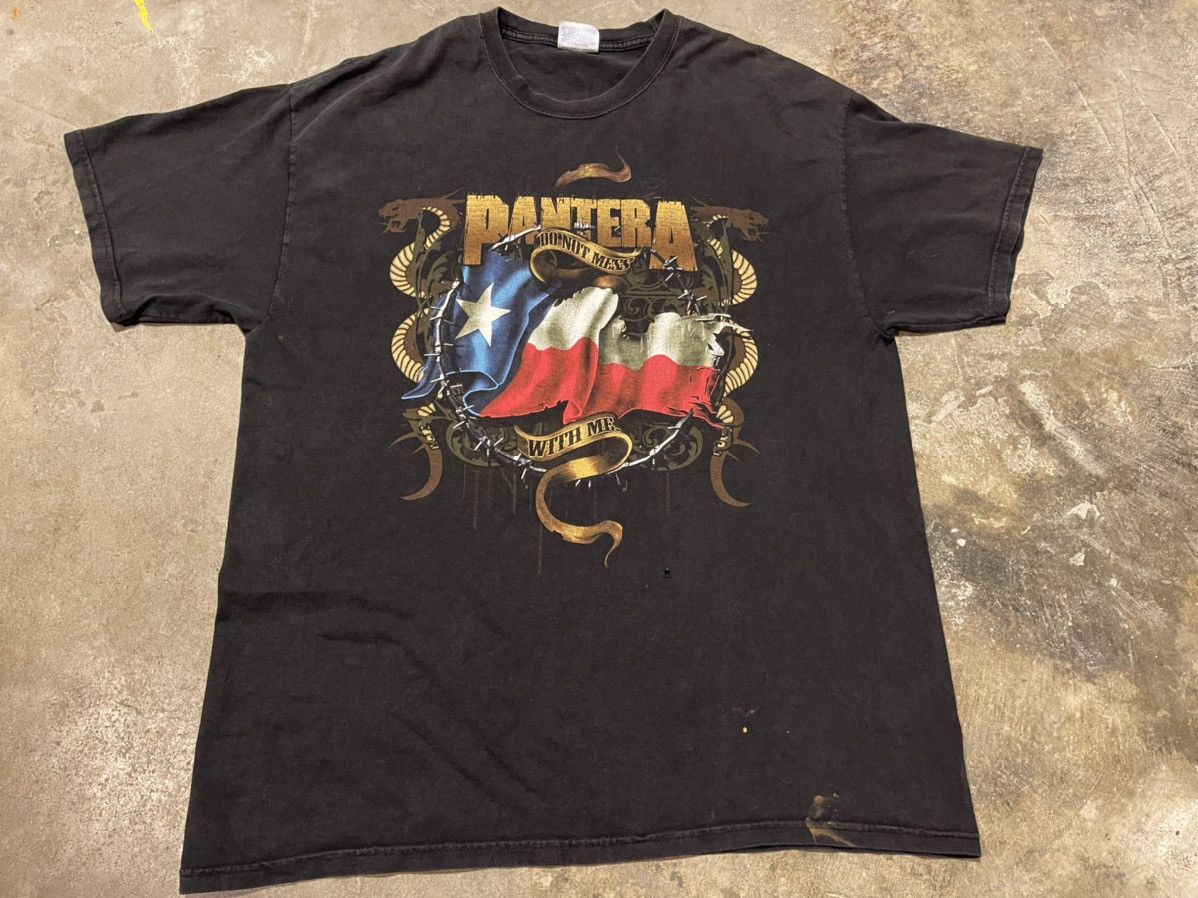 Band Tees × Vintage Vintage Pantera Texas Don’t Mess With Me Thrashed Size US XL / EU 56 / 4 - 1 Thumbnail