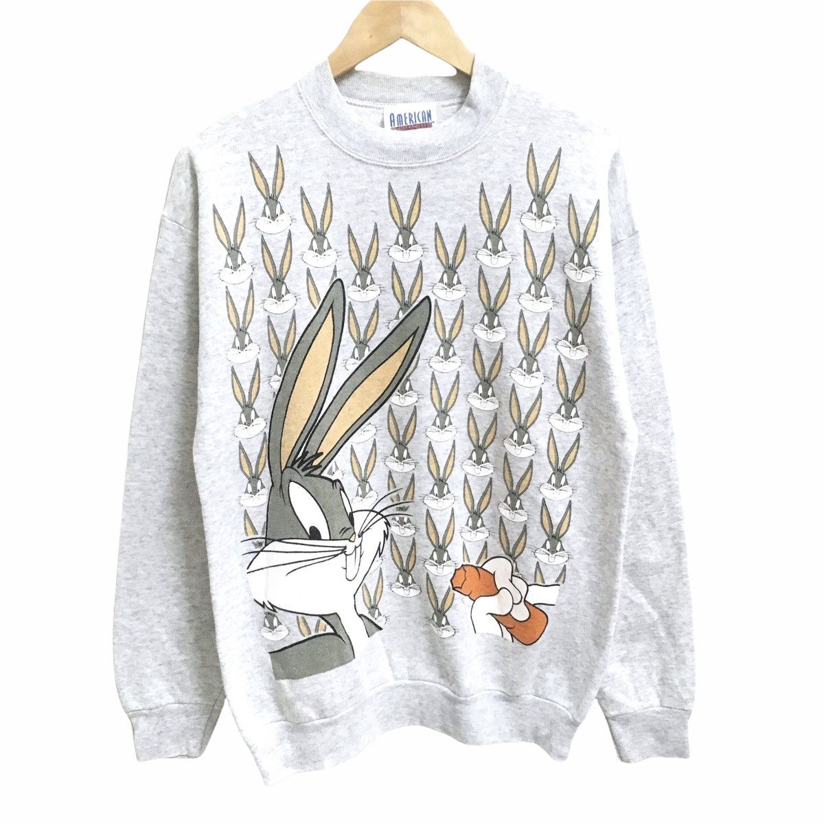 Cartoon Network × Vintage × Warner Bros Vintage BUGS BUNNY Warner Bros Cartoon Sweatshirt Size US S / EU 44-46 / 1 - 1 Thumbnail
