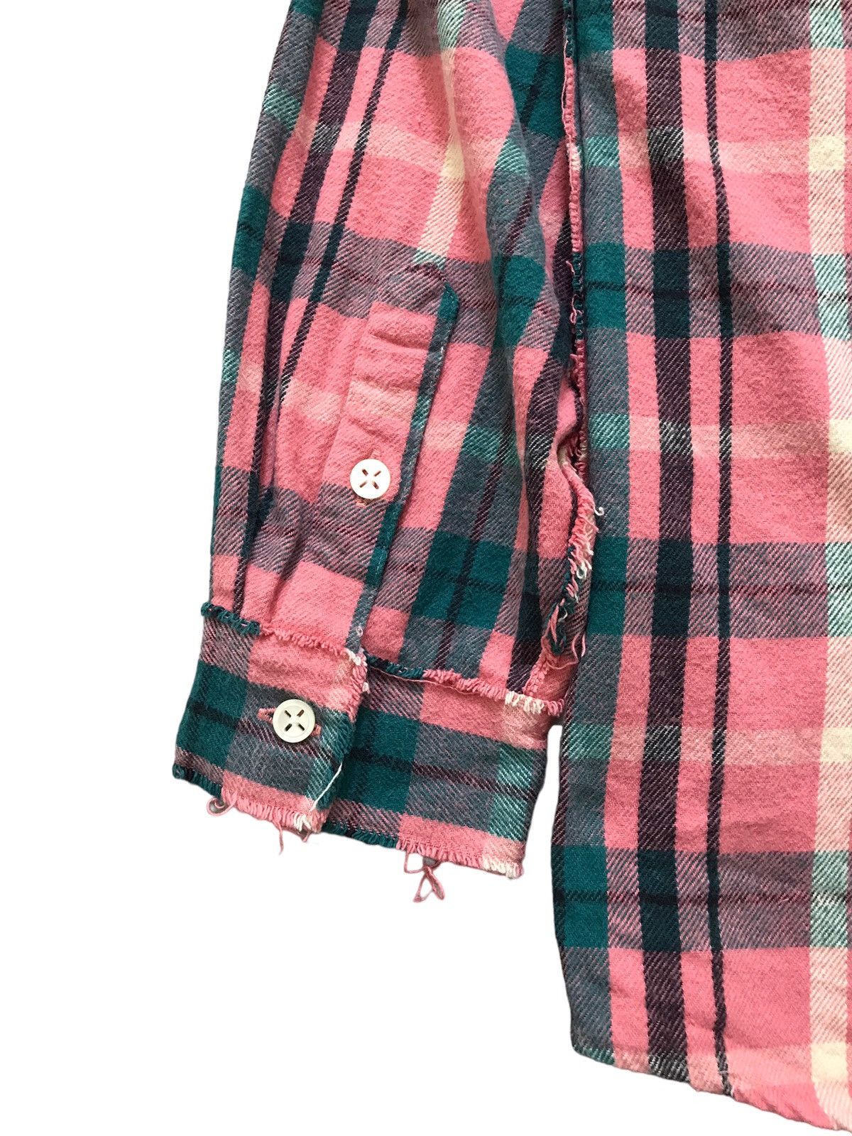 Japanese Brand MOTOR MOUTH Japan Wear Salmon Checkered Flannel Shirt Size US XL / EU 56 / 4 - 12 Thumbnail