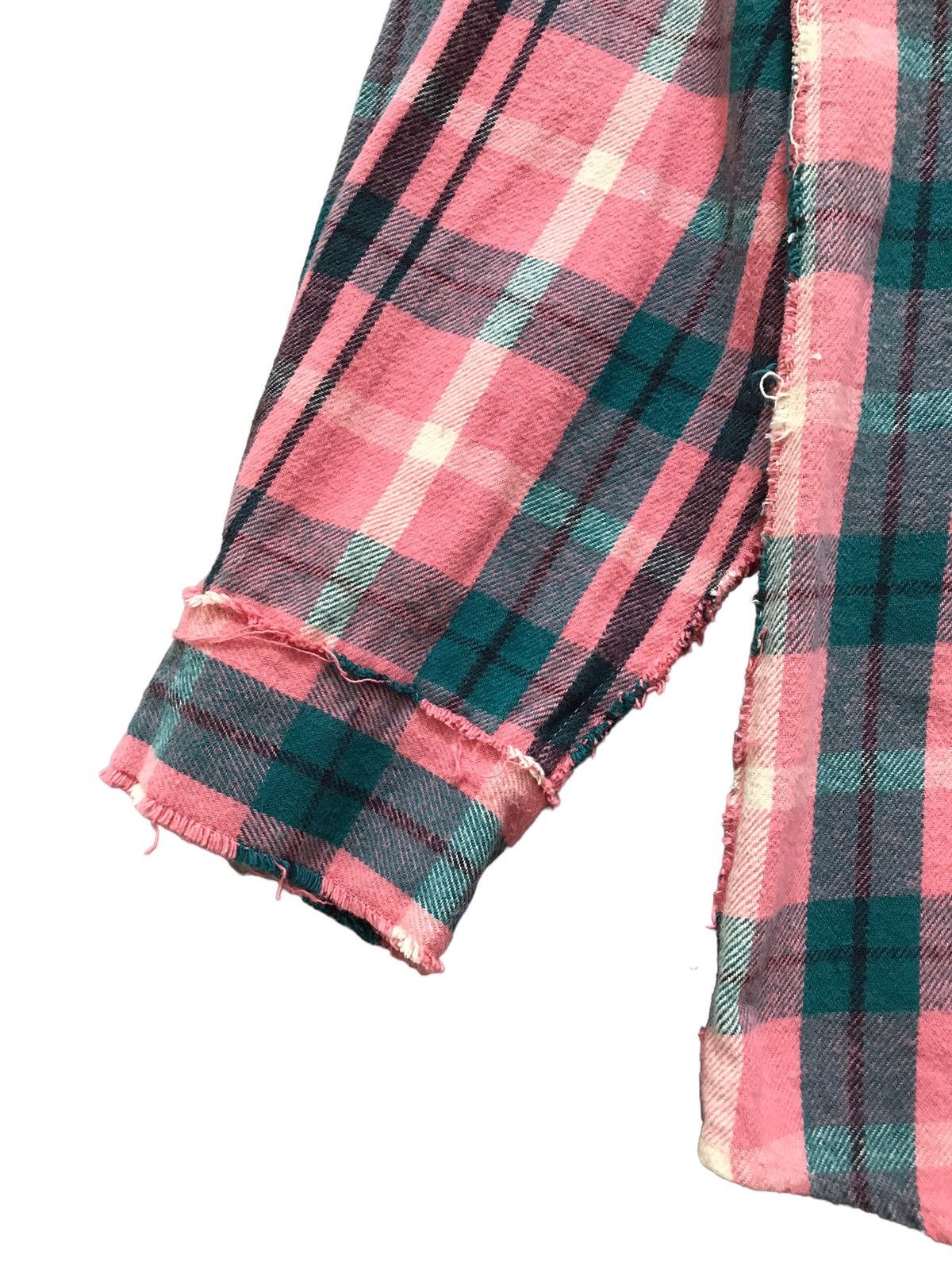 Japanese Brand MOTOR MOUTH Japan Wear Salmon Checkered Flannel Shirt Size US XL / EU 56 / 4 - 4 Thumbnail