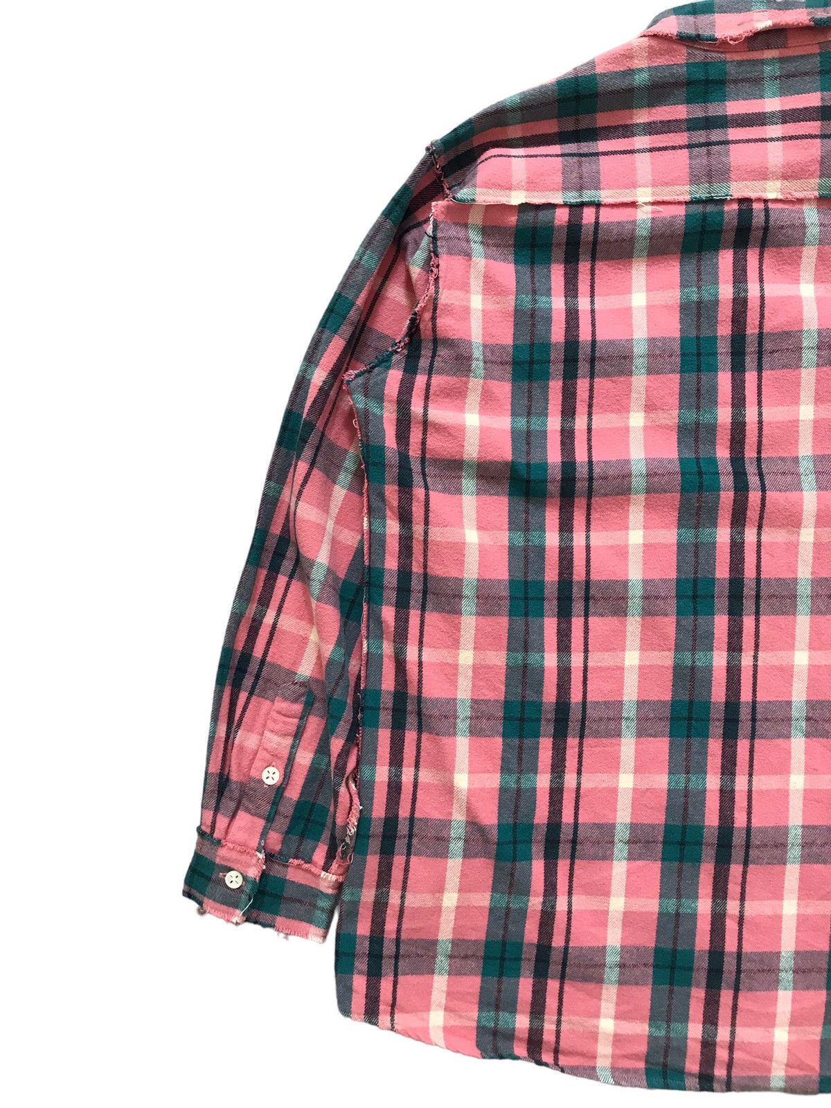 Japanese Brand MOTOR MOUTH Japan Wear Salmon Checkered Flannel Shirt Size US XL / EU 56 / 4 - 10 Thumbnail