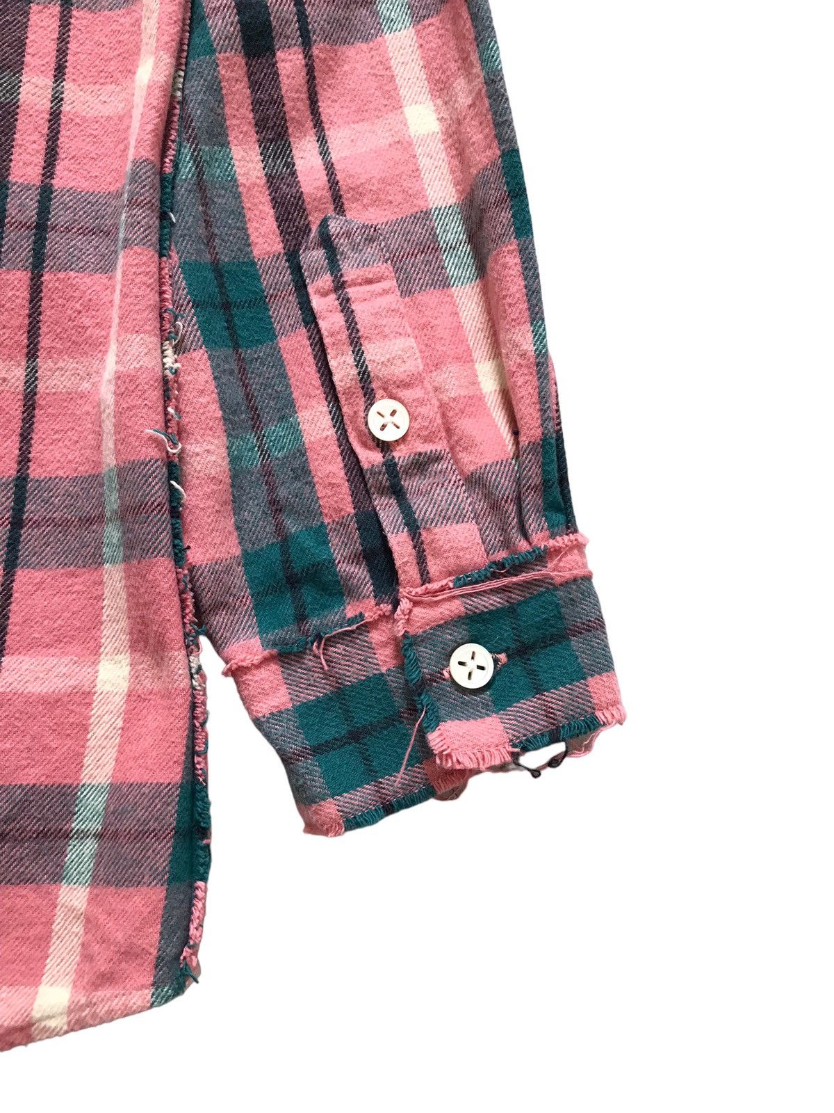 Japanese Brand MOTOR MOUTH Japan Wear Salmon Checkered Flannel Shirt Size US XL / EU 56 / 4 - 15 Thumbnail