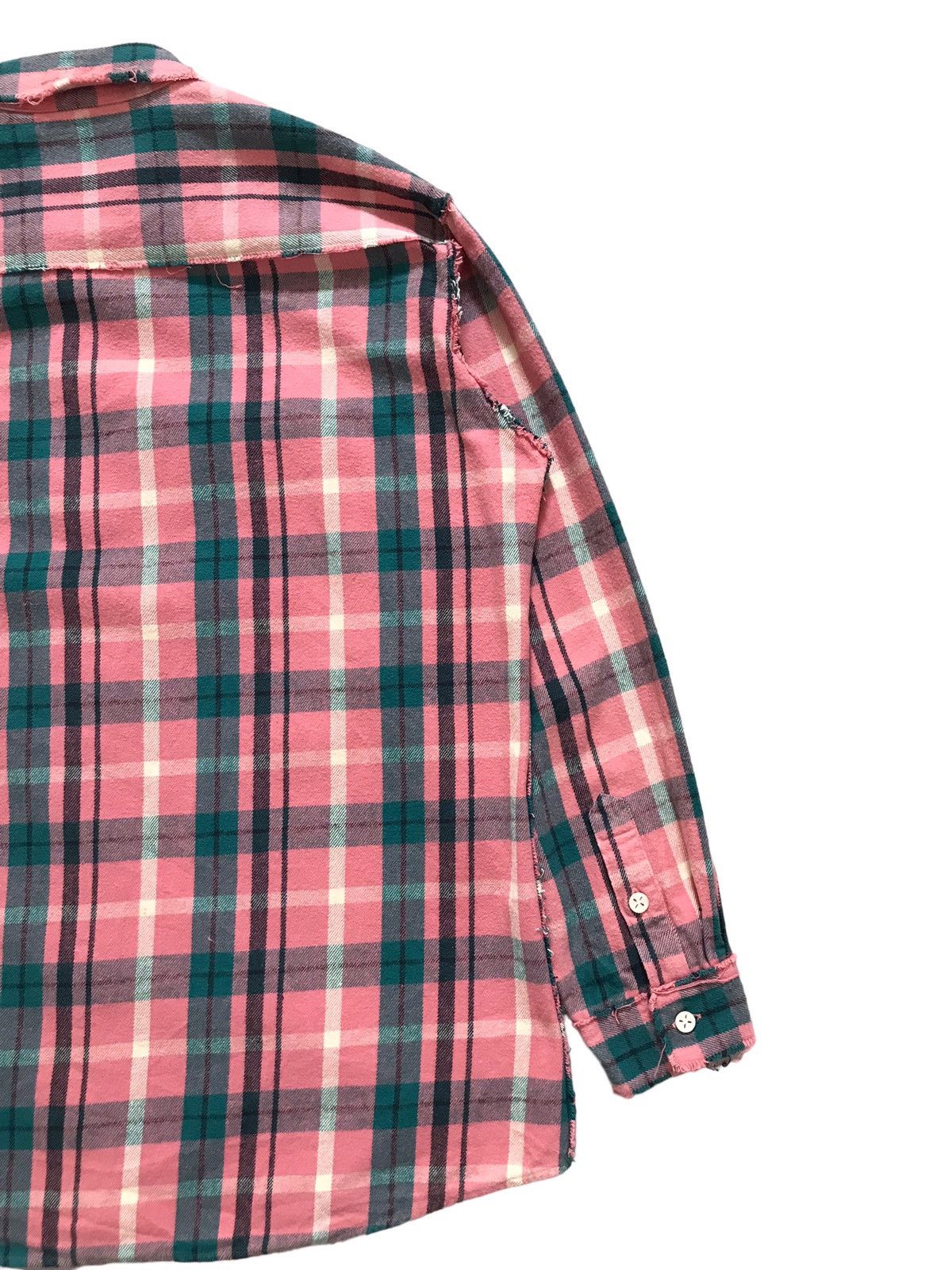 Japanese Brand MOTOR MOUTH Japan Wear Salmon Checkered Flannel Shirt Size US XL / EU 56 / 4 - 11 Thumbnail