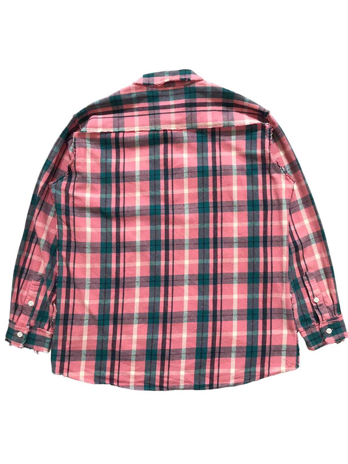 Japanese Brand MOTOR MOUTH Japan Wear Salmon Checkered Flannel Shirt Size US XL / EU 56 / 4 - 9 Thumbnail