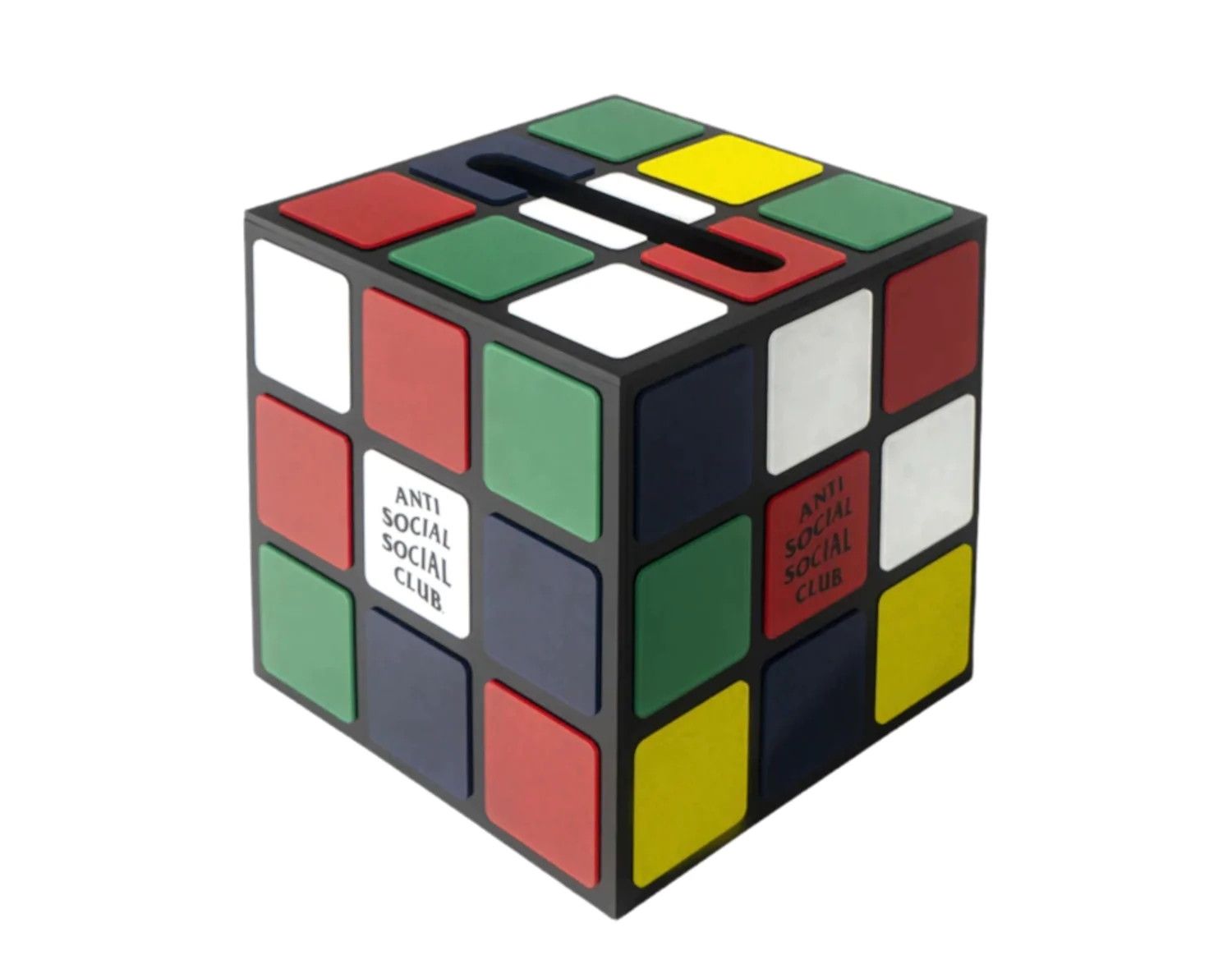 Anti Social Social Club DS SS22 Black ASSC Logo My Mind Rubiks Cube Tissue Box Size ONE SIZE - 2 Thumbnail