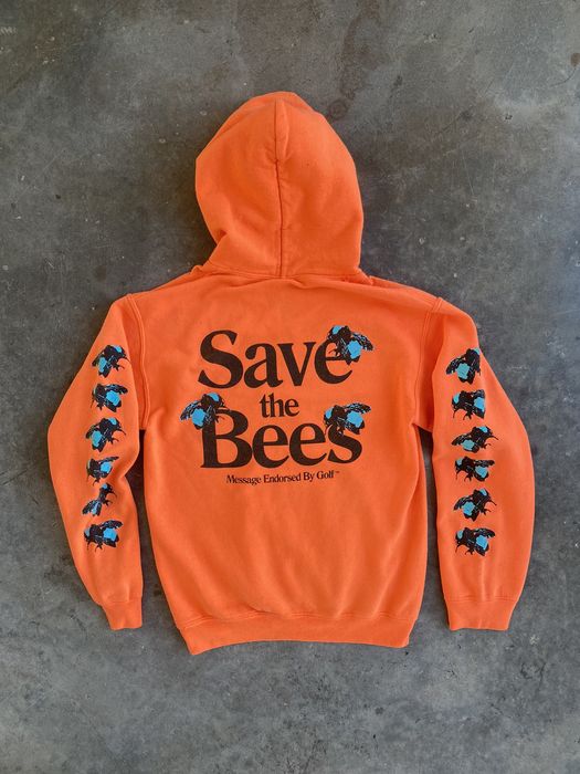 Tyler the creator save outlet the bees orange hoodie