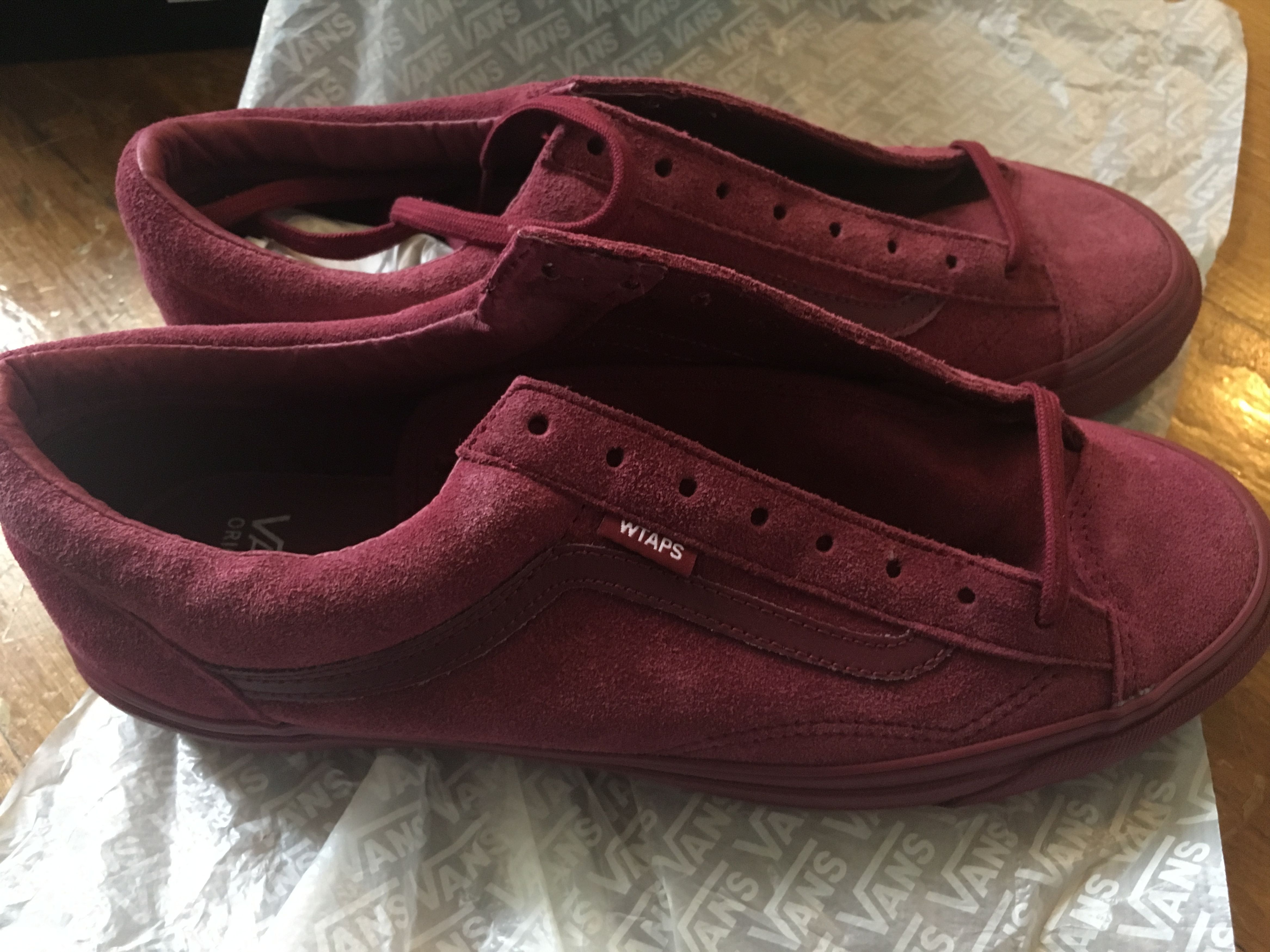 image of Vans x Wtaps OG Style 36 Lx Burgundy 9.5 Shoes, Men's