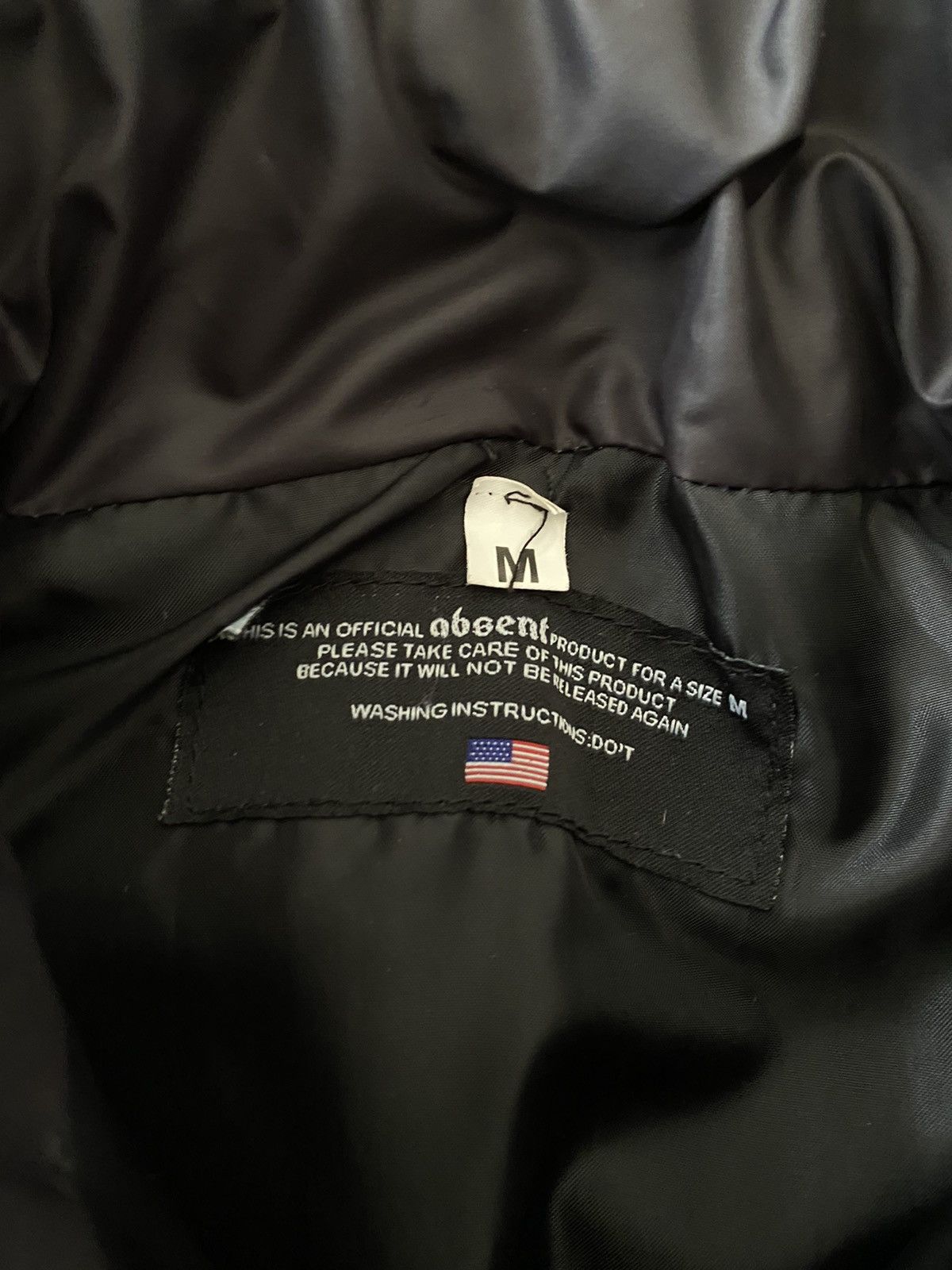 Absent ABSENT USA Skull Lightning Puffer Puffy Jacket Medium M Size US M / EU 48-50 / 2 - 7 Thumbnail