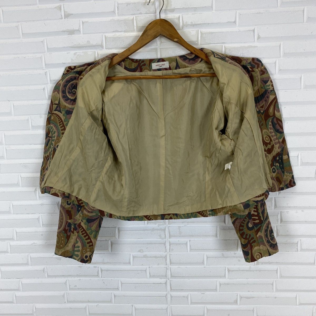 Japanese Brand Mon Gre Yamataka Patchwork Floral 9AR Coat Size L / US 10 / IT 46 - 10 Thumbnail