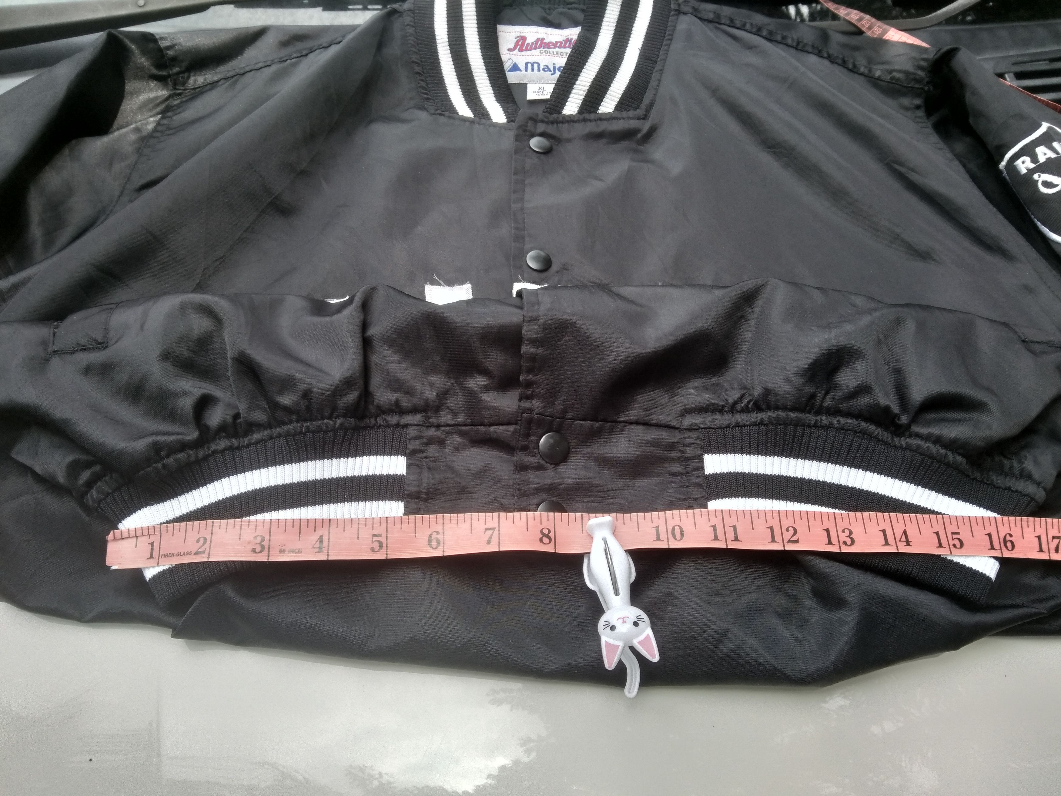 NFL VINTAGE RAIDERS SPELL OUT EMBROIDERY JACKET Size US XXL / EU 58 / 5 - 17 Thumbnail