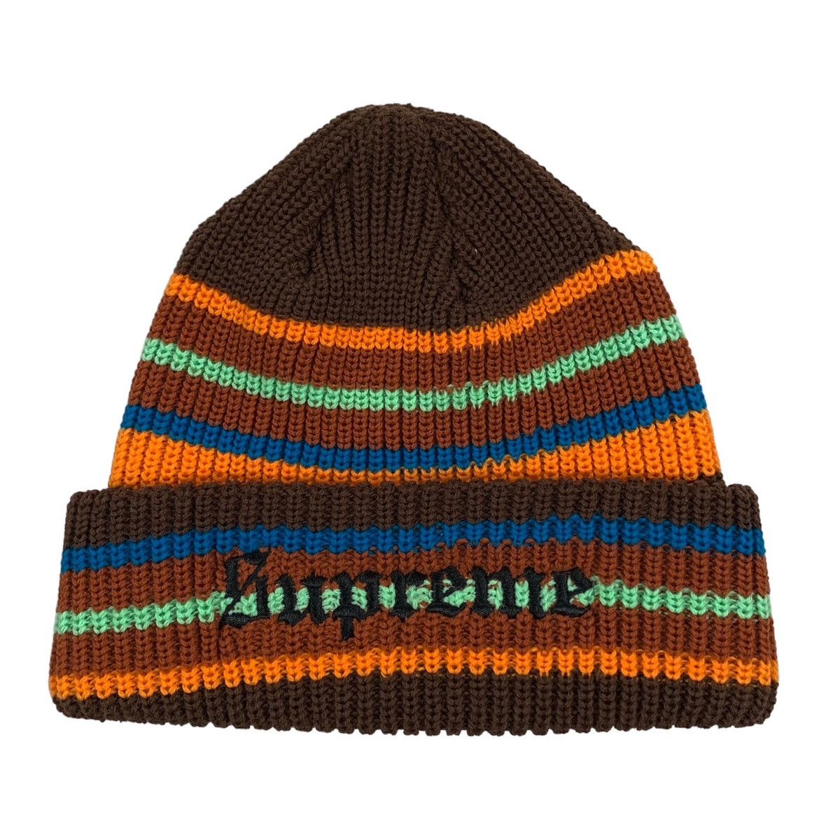 Supreme bright stripe beanie store