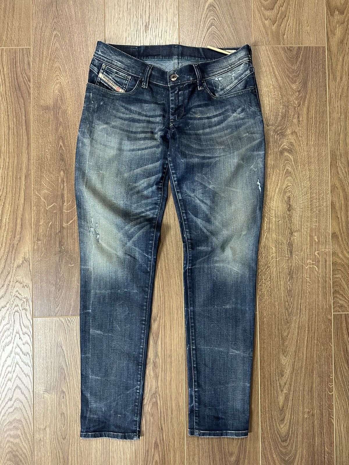 Designer × Vintage Diesel Vintage Washed Distressed Made in Italy Denim Pants Size 30" / US 8 / IT 44 - 1 Thumbnail