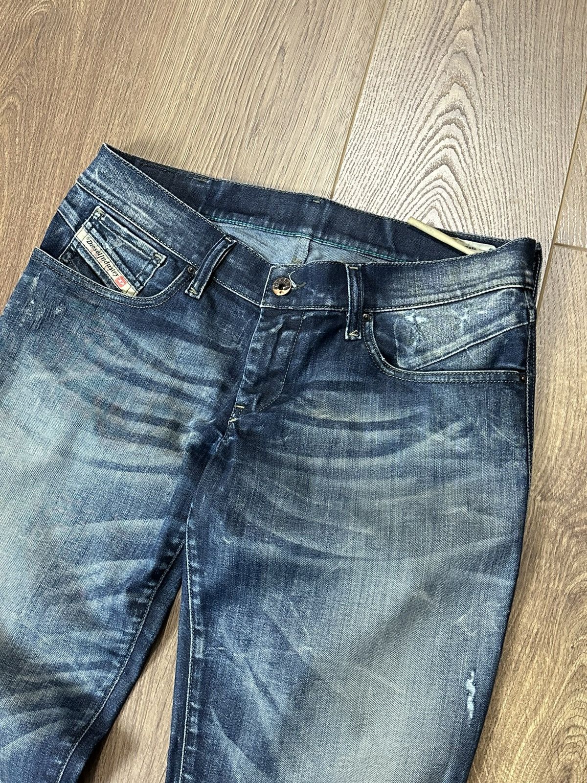 Designer × Vintage Diesel Vintage Washed Distressed Made in Italy Denim Pants Size 30" / US 8 / IT 44 - 4 Thumbnail
