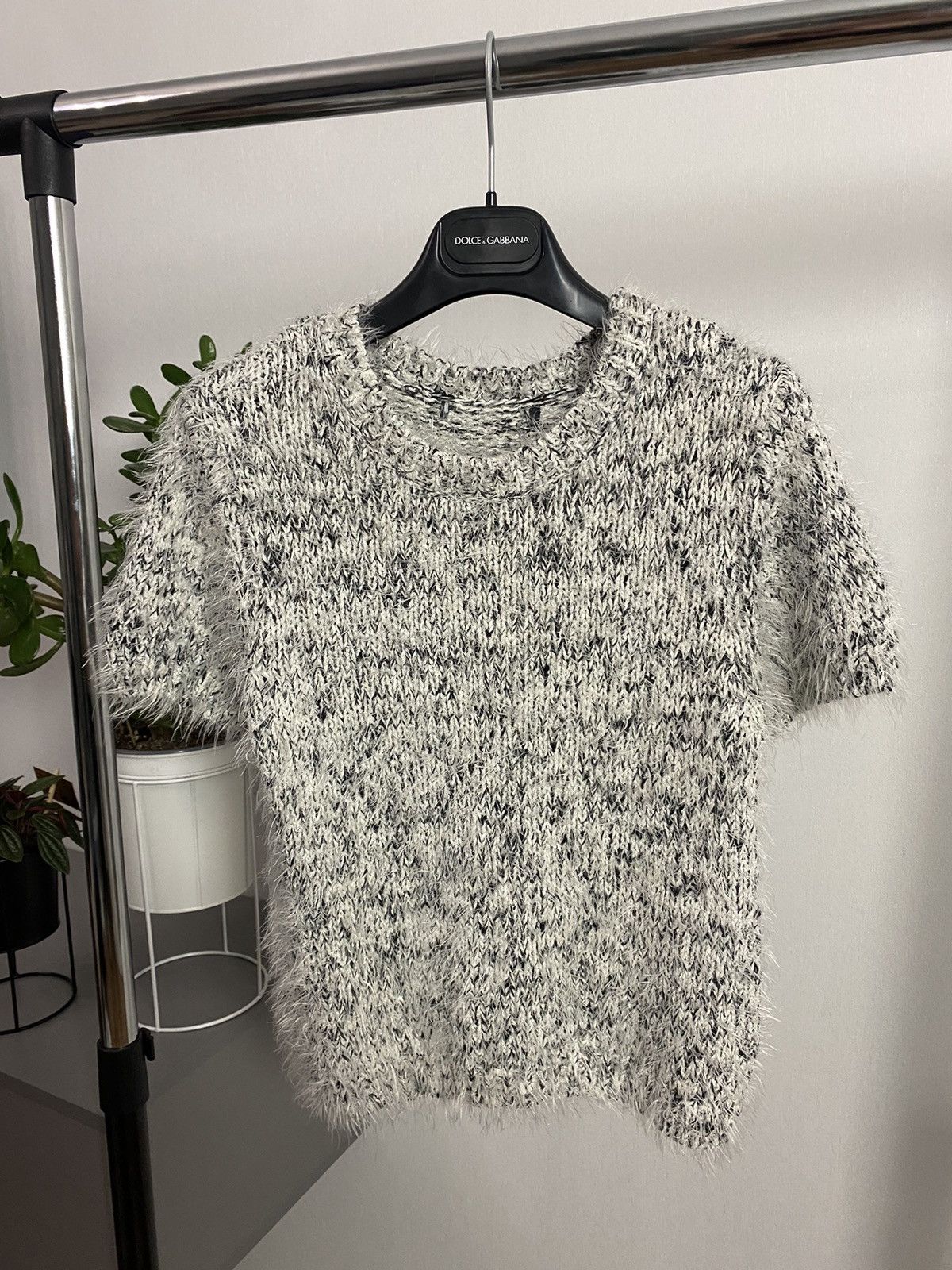 Japanese Brand × Vintage Vintage Fuzzy Mohair Short Sleeve T-shirt Size US S / EU 44-46 / 1 - 1 Thumbnail