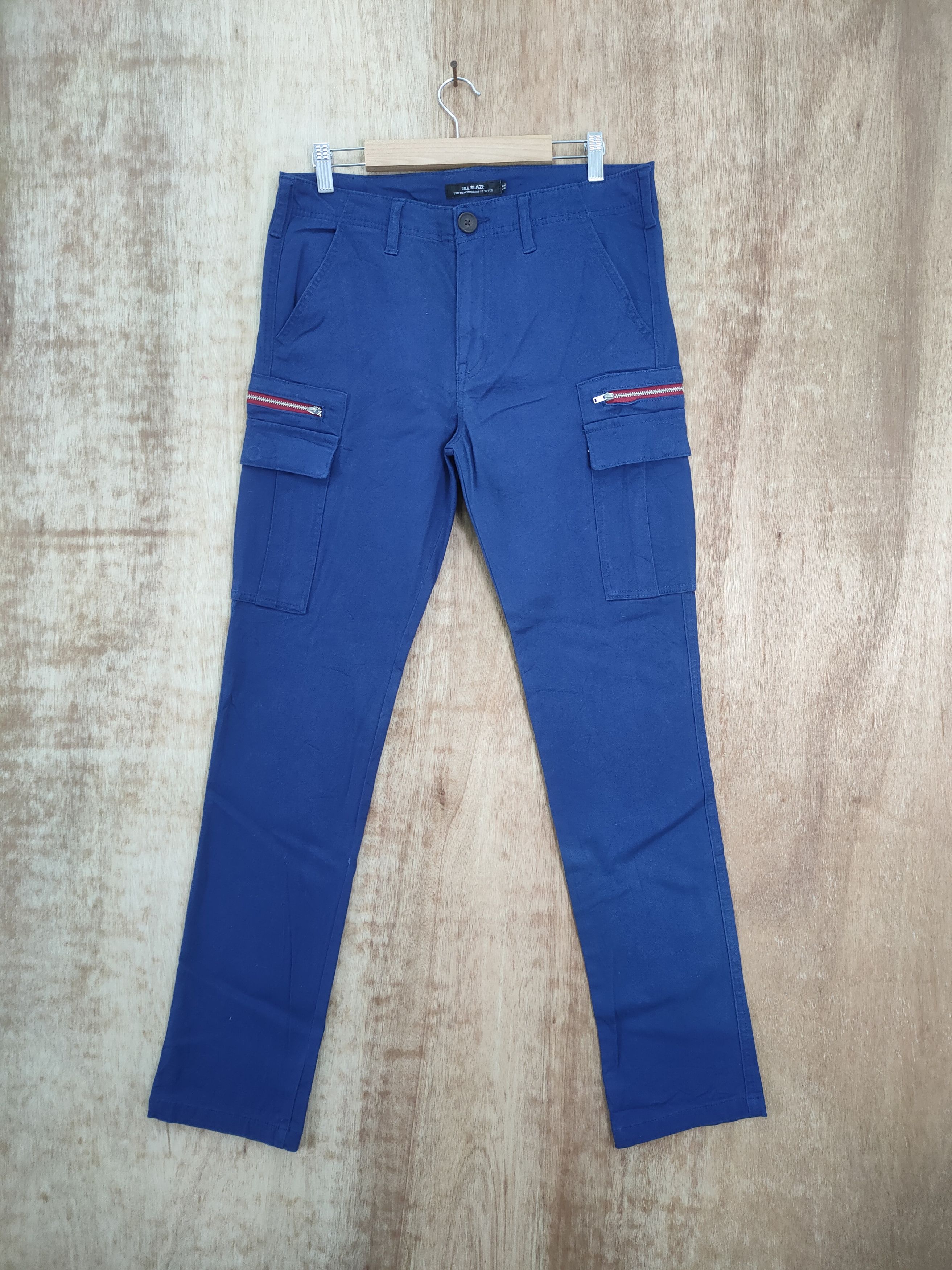 Japanese Brand JILL BLAZ BLUE CARGO PANTS Size US 32 / EU 48 - 1 Thumbnail