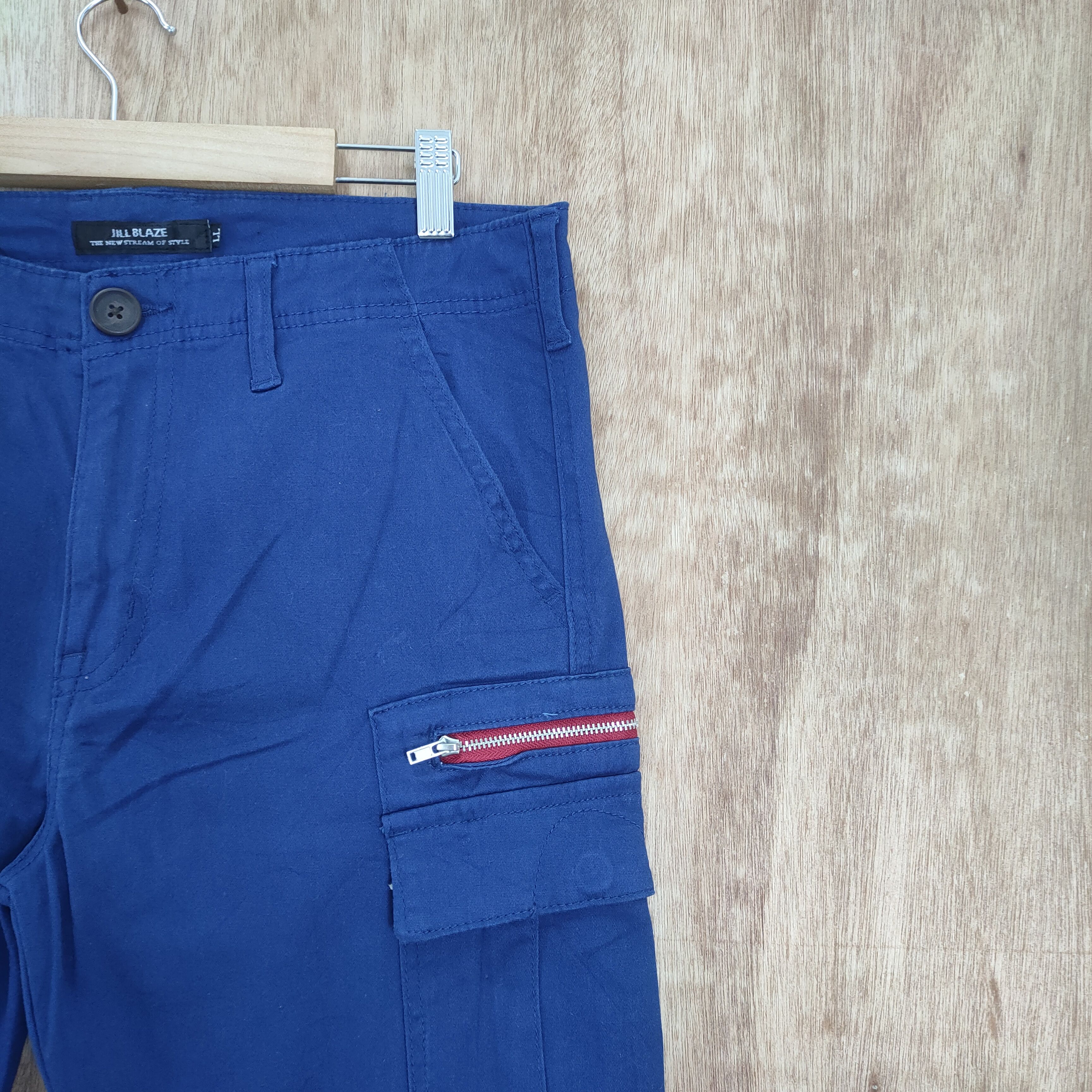 Japanese Brand JILL BLAZ BLUE CARGO PANTS Size US 32 / EU 48 - 11 Thumbnail