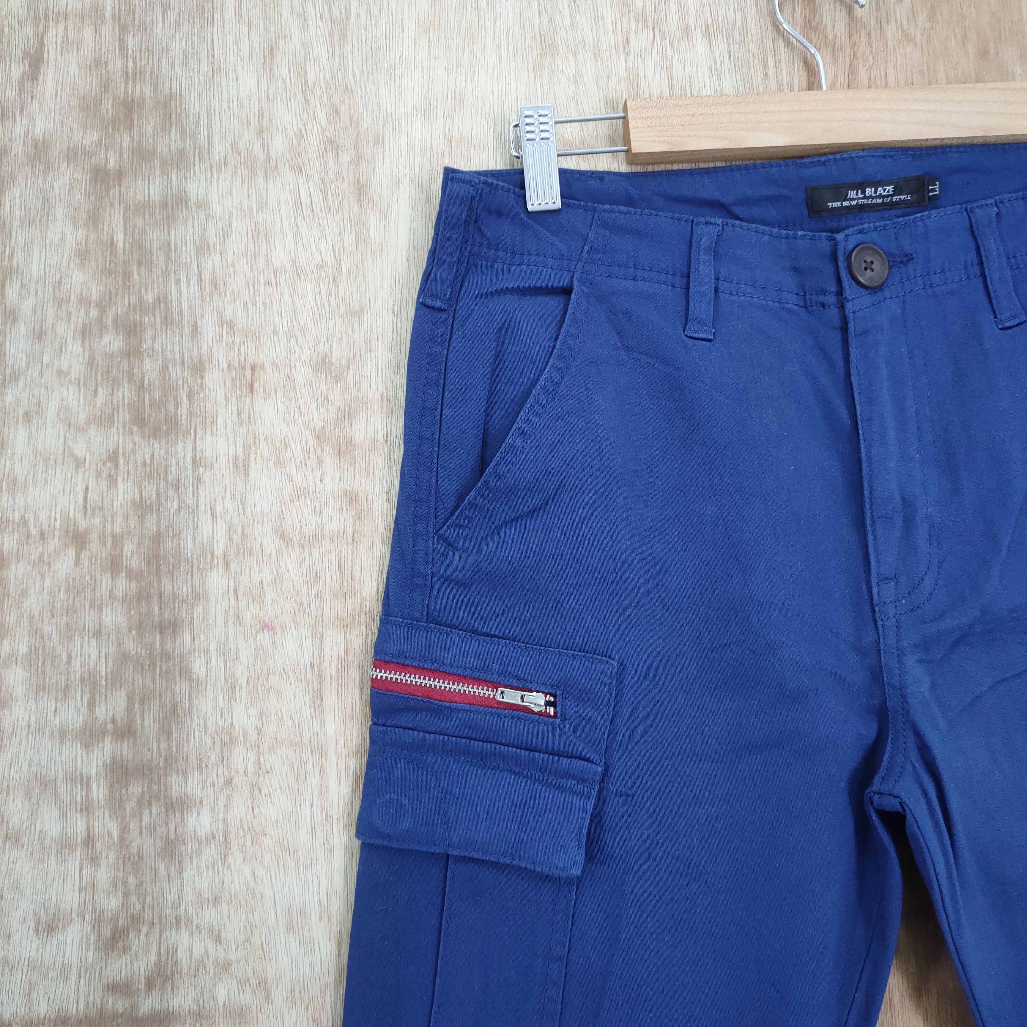 Japanese Brand JILL BLAZ BLUE CARGO PANTS Size US 32 / EU 48 - 10 Thumbnail