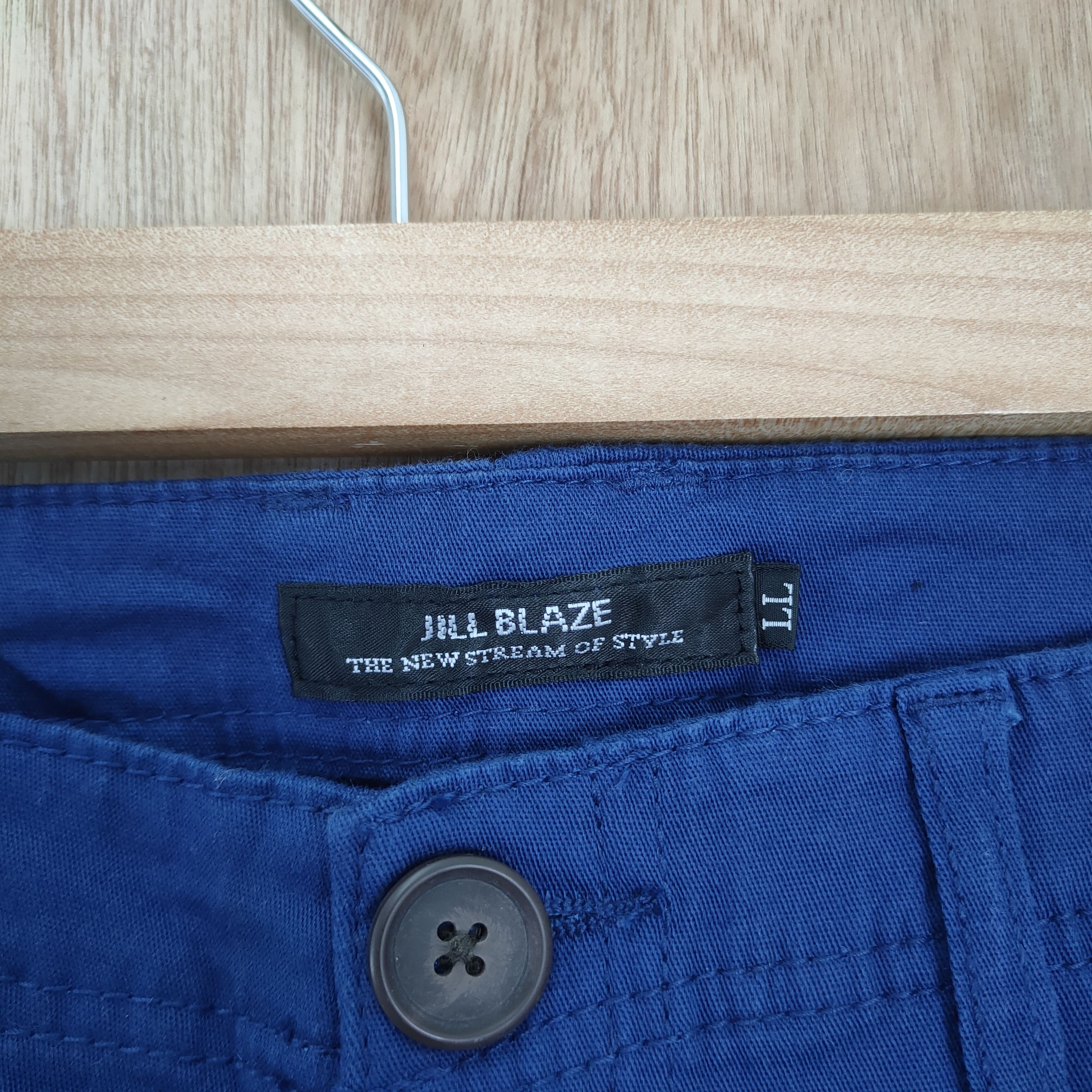 Japanese Brand JILL BLAZ BLUE CARGO PANTS Size US 32 / EU 48 - 4 Thumbnail