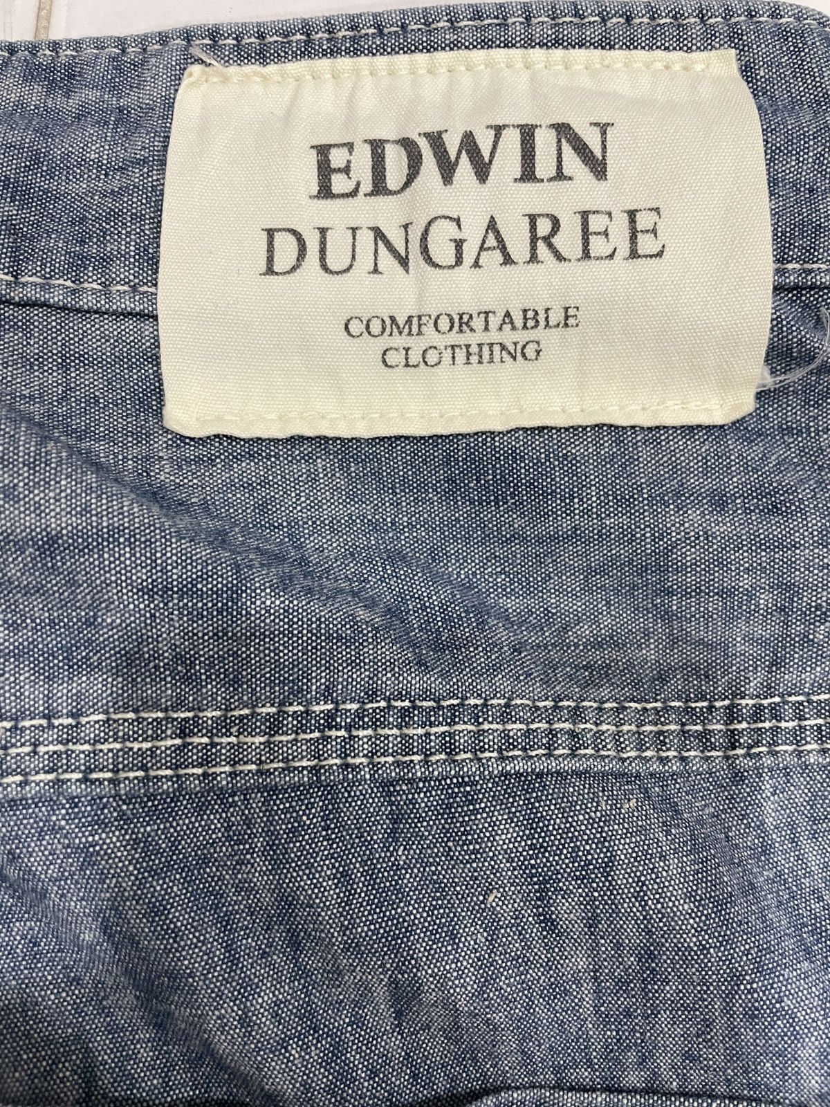 Edwin Edwin Japan blue denim Dungaree Drawstring fatigue cropped Size US 32 / EU 48 - 10 Thumbnail