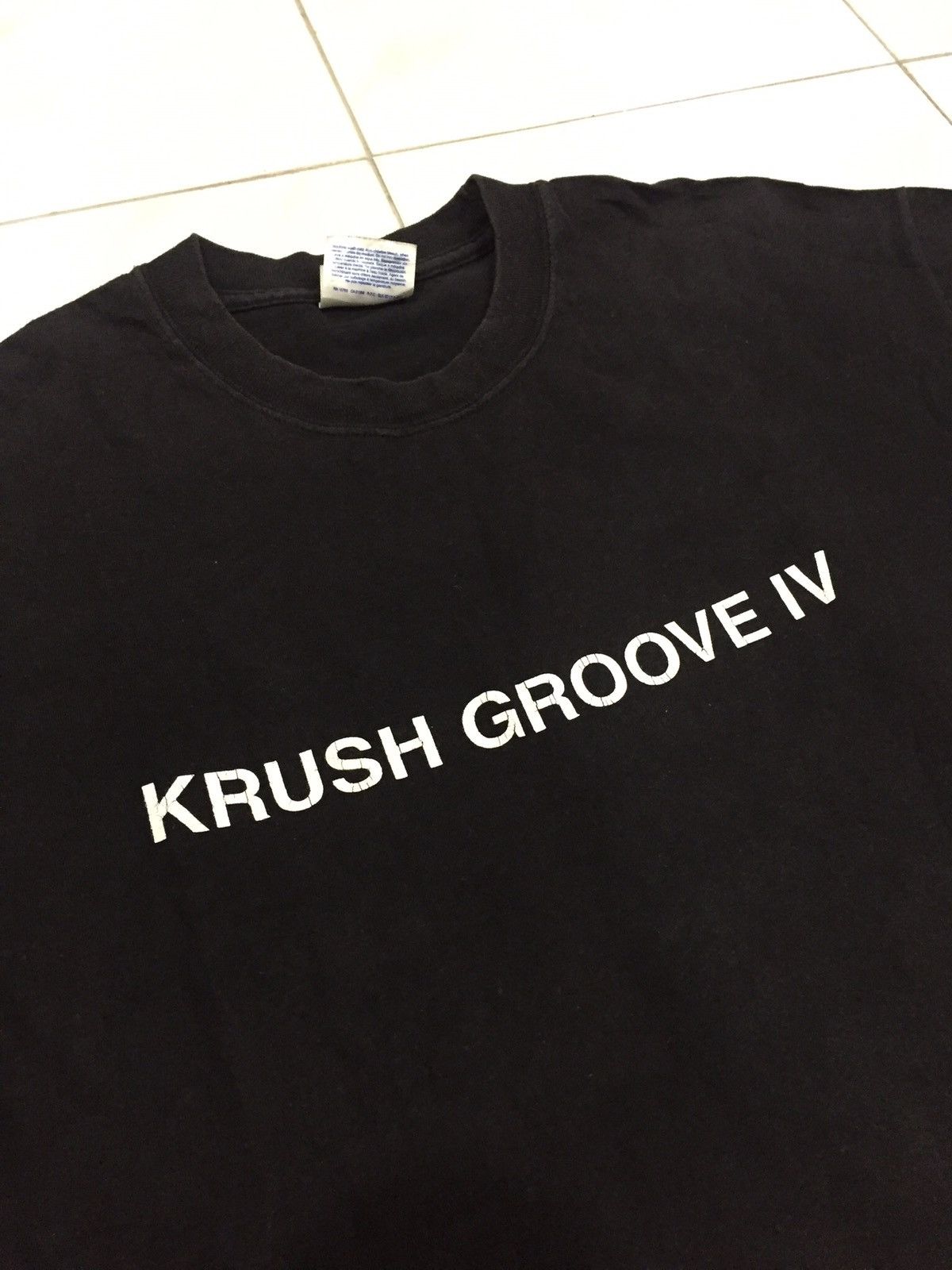 Rap Tees Krush Groove IV movie RUN DMC & The Fat Boys RapTees Hanes Size US L / EU 52-54 / 3 - 6 Thumbnail
