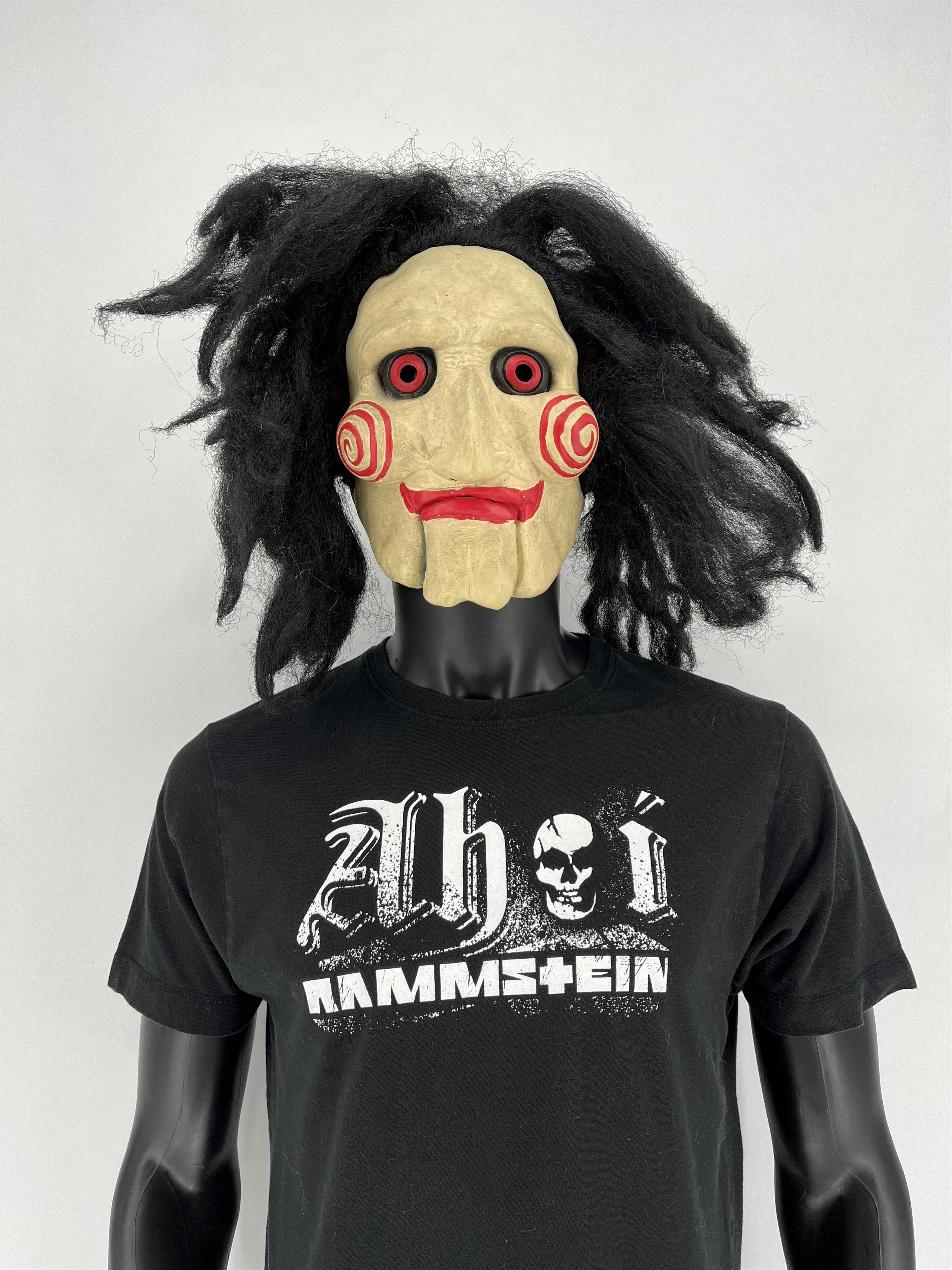Band Tees × Vintage Vintage Y2K Rammstein Face Horror Print Band Rock Streetwear Size US M / EU 48-50 / 2 - 5 Thumbnail