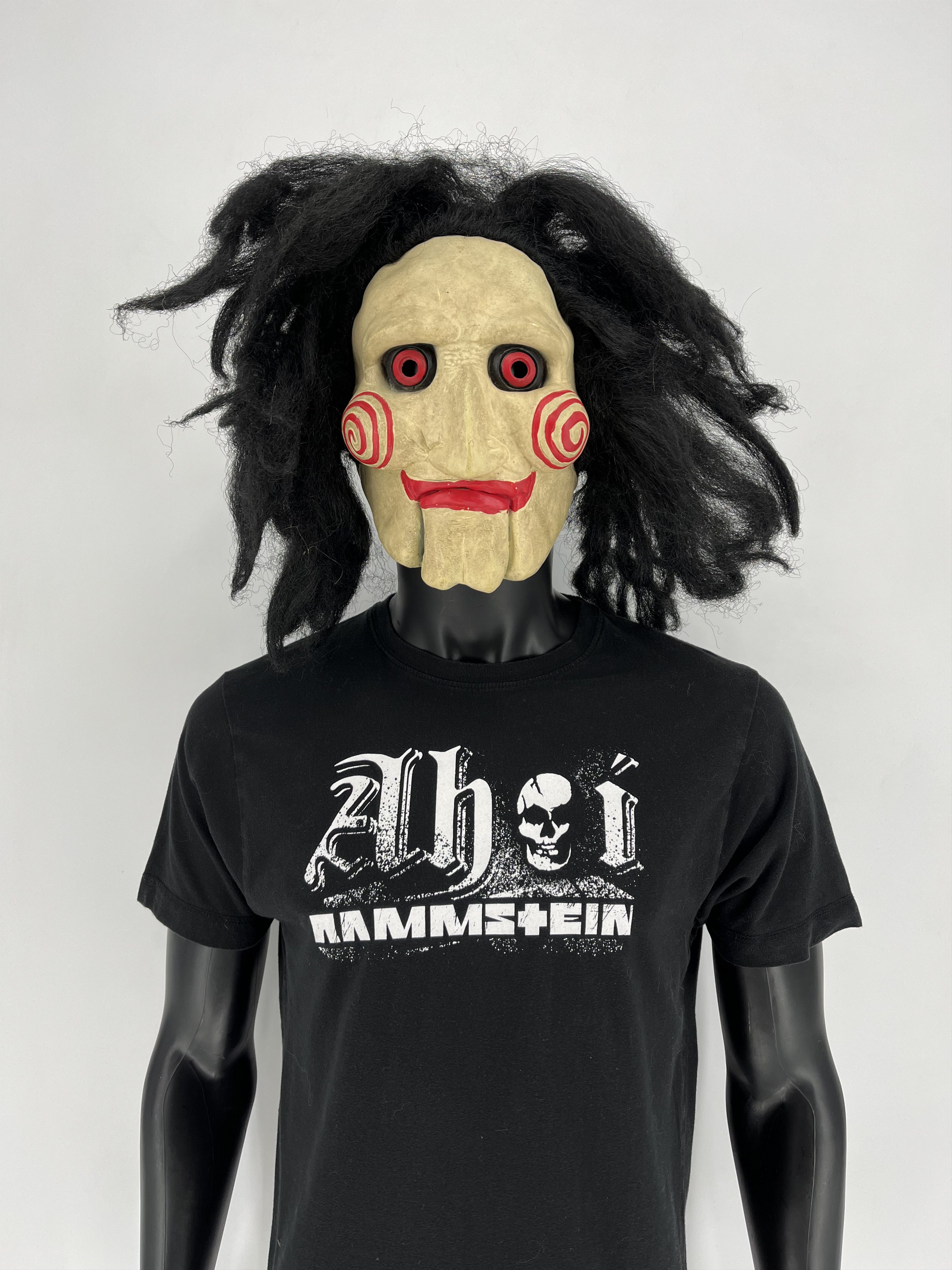 Band Tees × Vintage Vintage Y2K Rammstein Face Horror Print Band Rock Streetwear Size US M / EU 48-50 / 2 - 1 Thumbnail