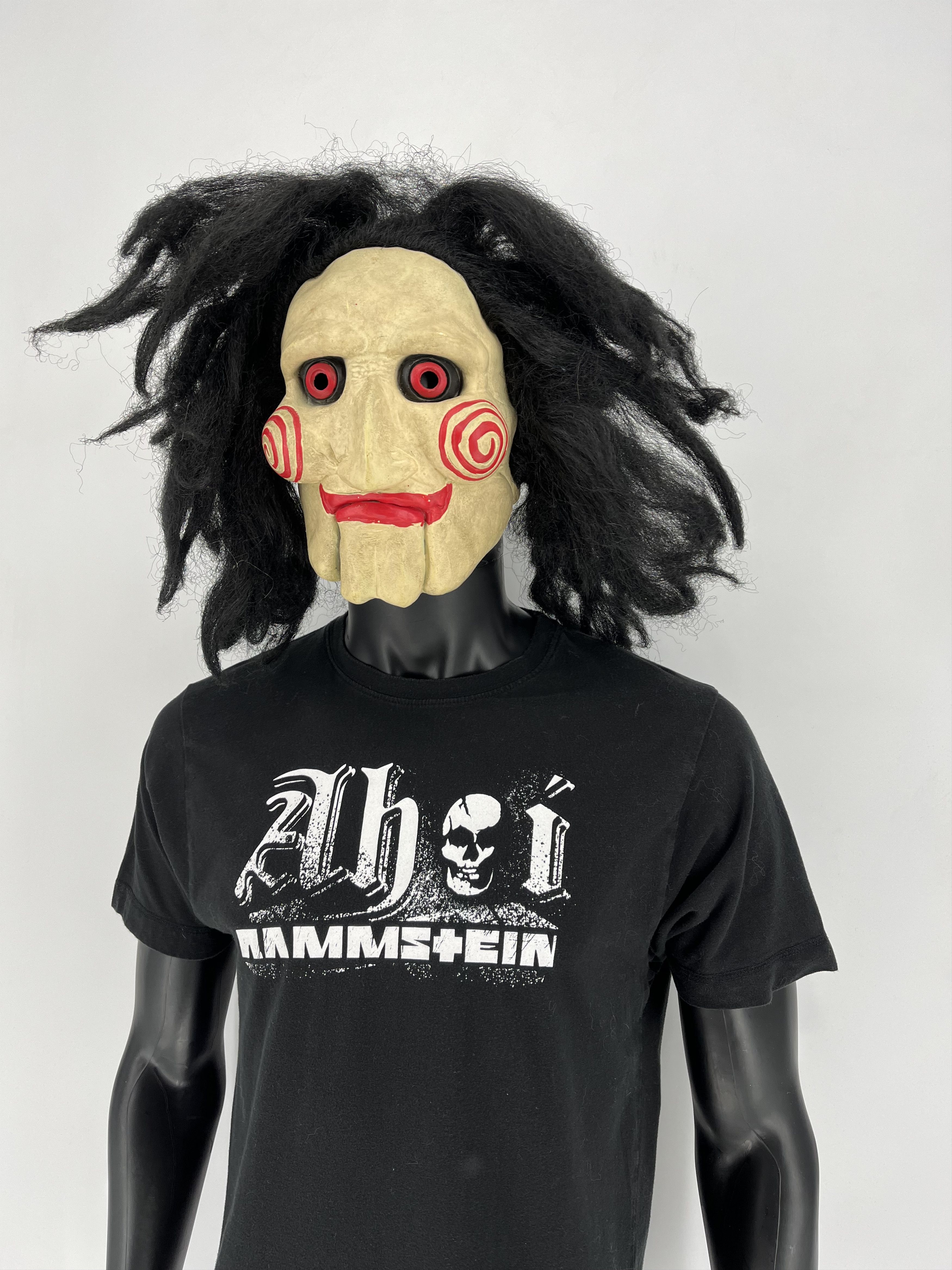 Band Tees × Vintage Vintage Y2K Rammstein Face Horror Print Band Rock Streetwear Size US M / EU 48-50 / 2 - 4 Thumbnail