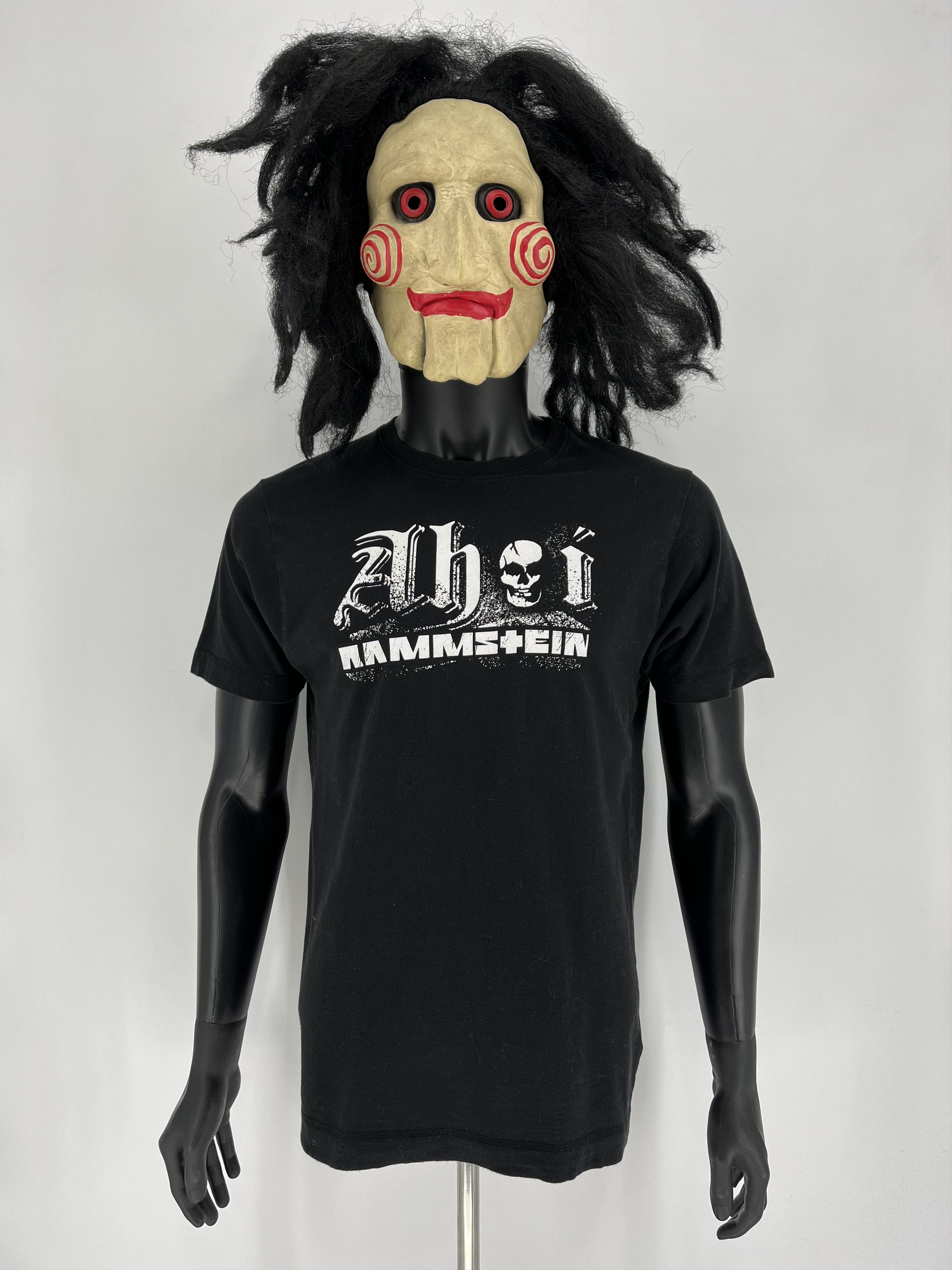 Band Tees × Vintage Vintage Y2K Rammstein Face Horror Print Band Rock Streetwear Size US M / EU 48-50 / 2 - 2 Thumbnail