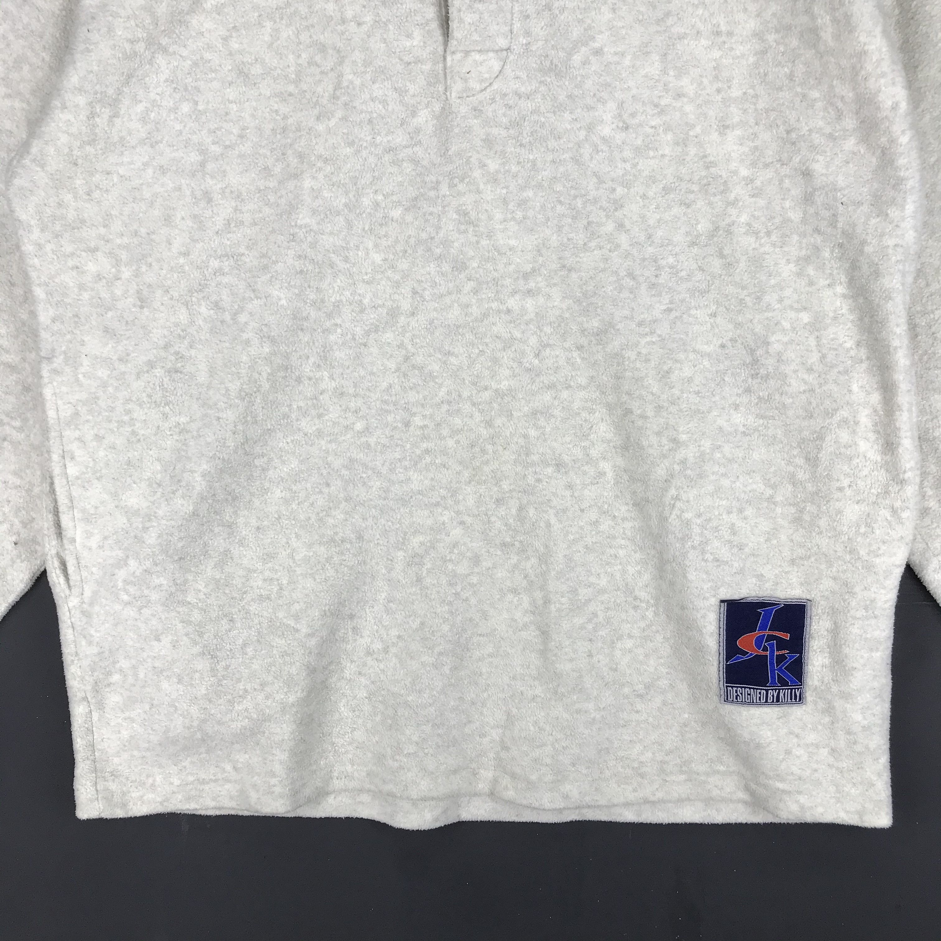 Asics Vintage KILLY by ASICS CORPORATION Button Fleece #2415-84 Size US L / EU 52-54 / 3 - 3 Thumbnail