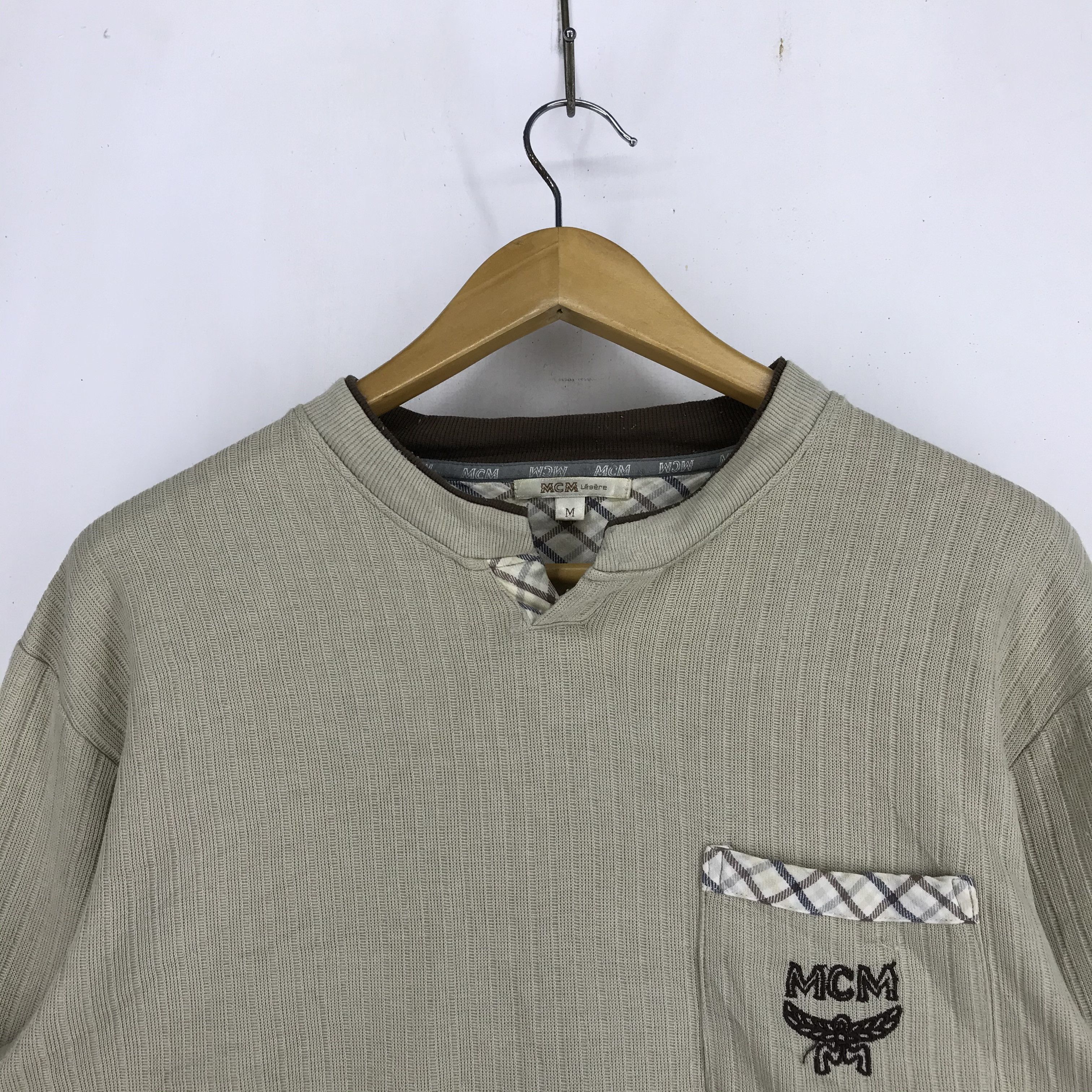 MCM MCM LEGERE Single Pocket Sweatshirt #2304-80 Size US M / EU 48-50 / 2 - 2 Thumbnail