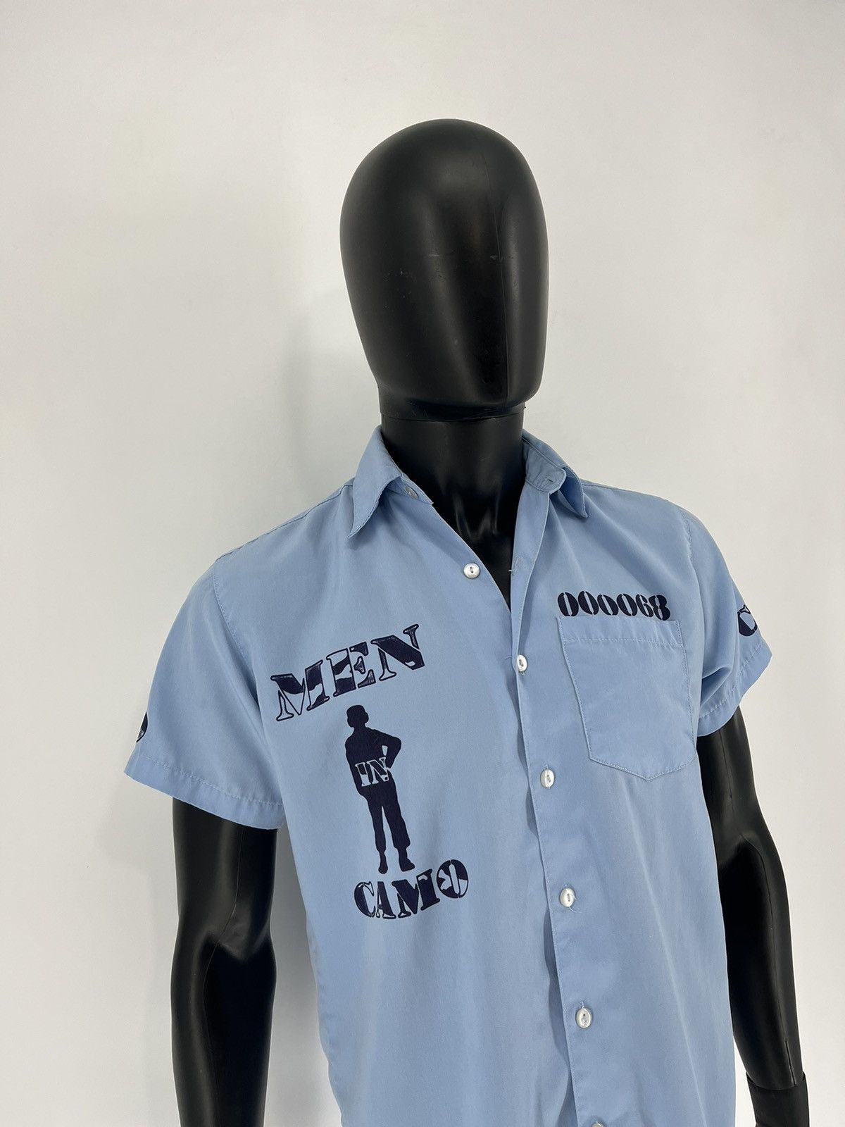 Vintage Vintage Y2k Crazy Shirt "men in camo" Kanye West Style Size US S / EU 44-46 / 1 - 3 Thumbnail