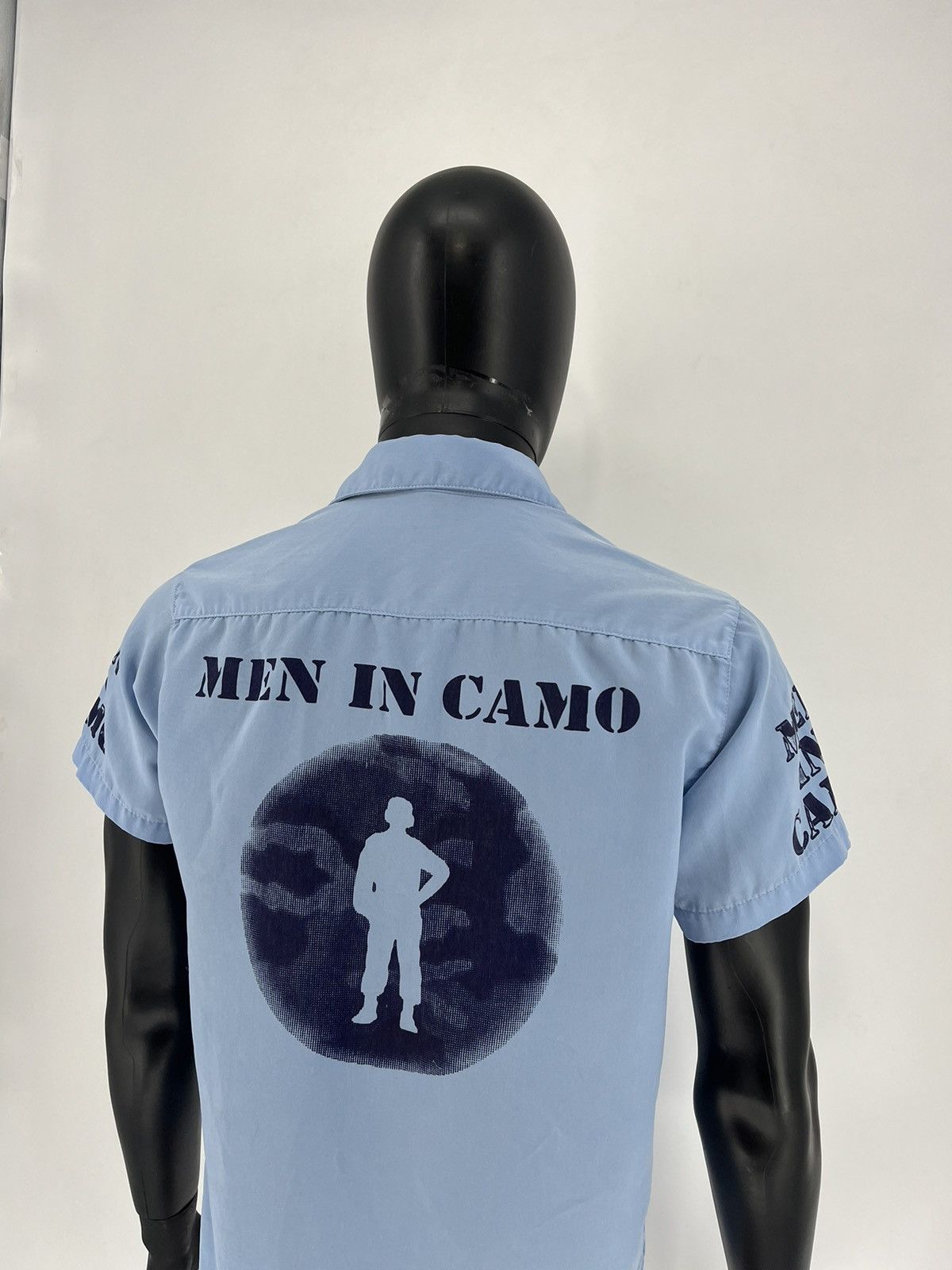 Vintage Vintage Y2k Crazy Shirt "men in camo" Kanye West Style Size US S / EU 44-46 / 1 - 10 Thumbnail