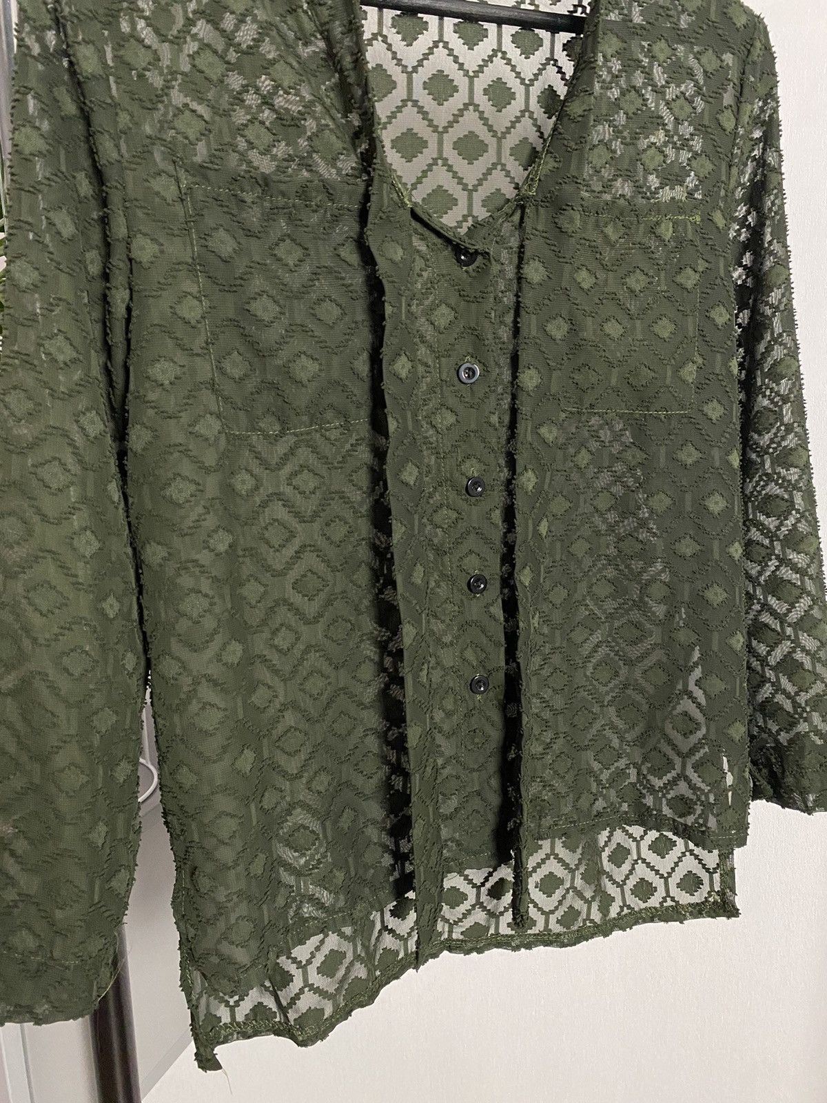 Japanese Brand × Vintage Vintage Mesh Long Sleeve Sweater Size US M / EU 48-50 / 2 - 3 Thumbnail