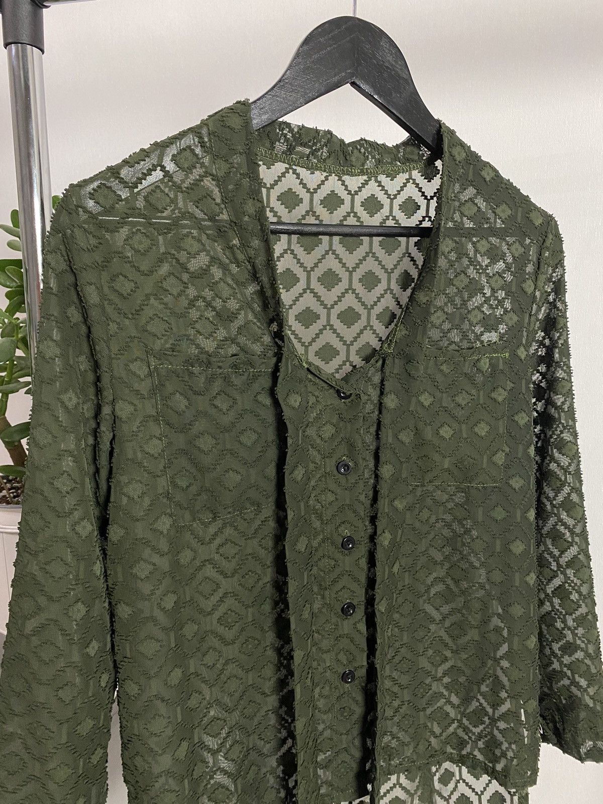 Japanese Brand × Vintage Vintage Mesh Long Sleeve Sweater Size US M / EU 48-50 / 2 - 2 Thumbnail