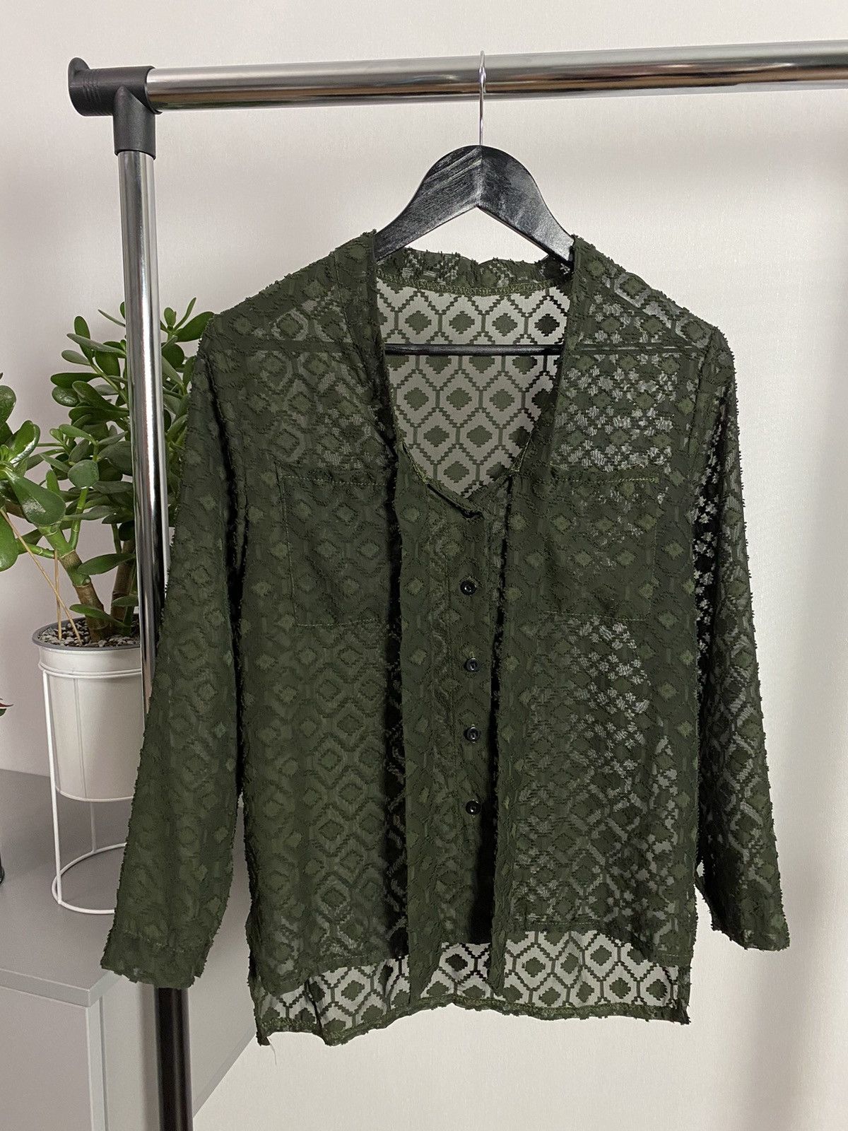 Japanese Brand × Vintage Vintage Mesh Long Sleeve Sweater Size US M / EU 48-50 / 2 - 1 Thumbnail