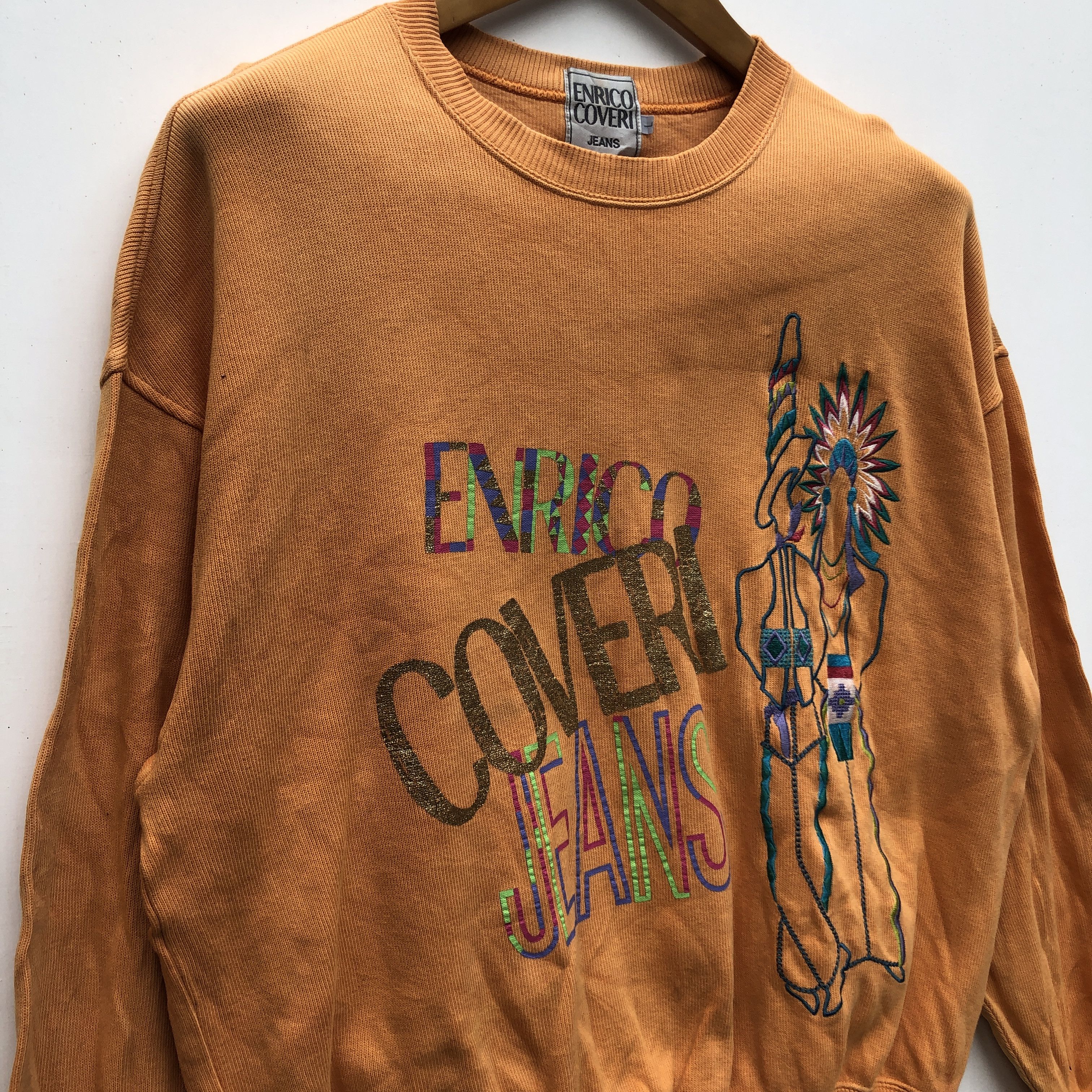 Enrico Coveri ENRICO COVERI Crew Neck Sweatshirt #0718-21 Size US L / EU 52-54 / 3 - 2 Thumbnail