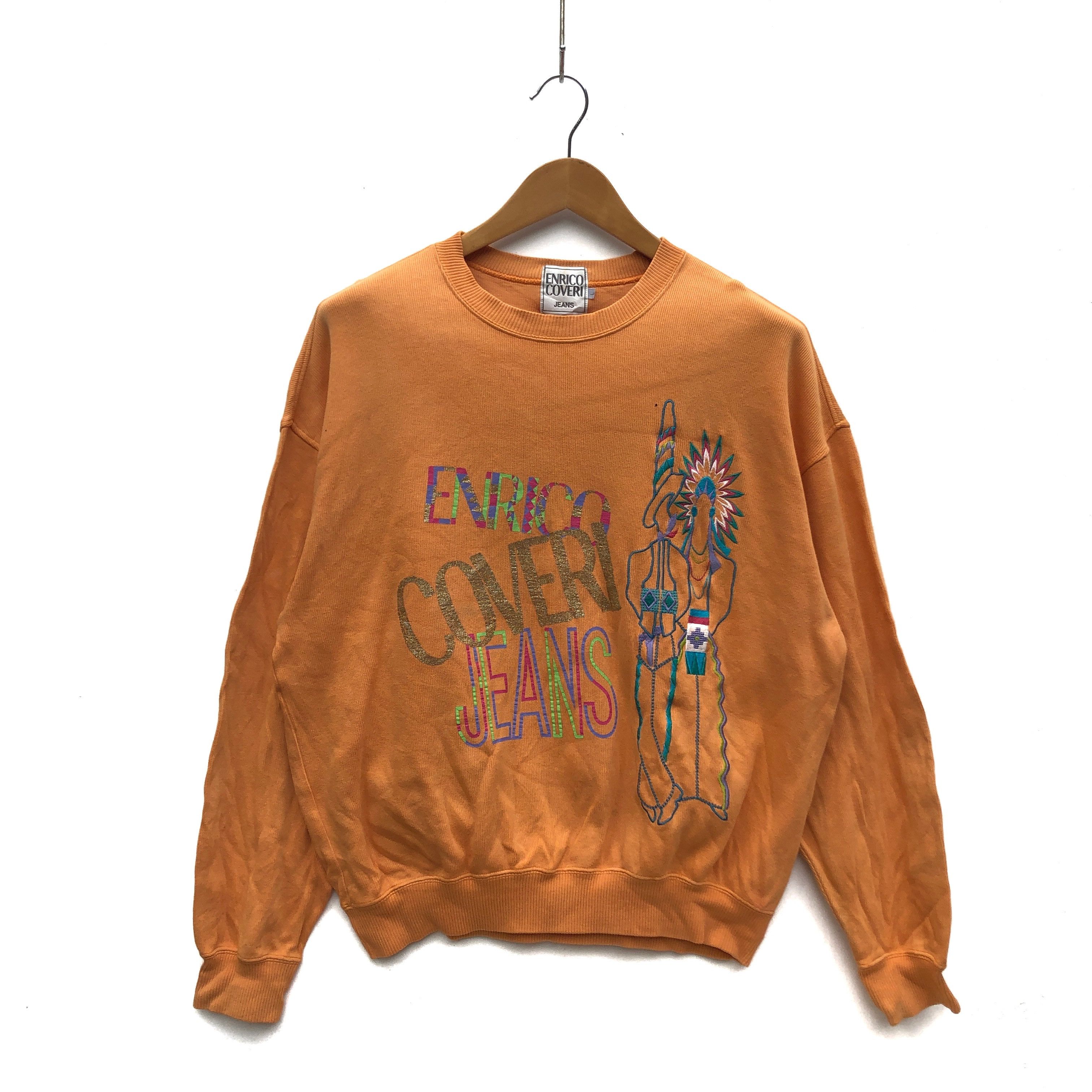 Enrico Coveri ENRICO COVERI Crew Neck Sweatshirt #0718-21 Size US L / EU 52-54 / 3 - 1 Thumbnail