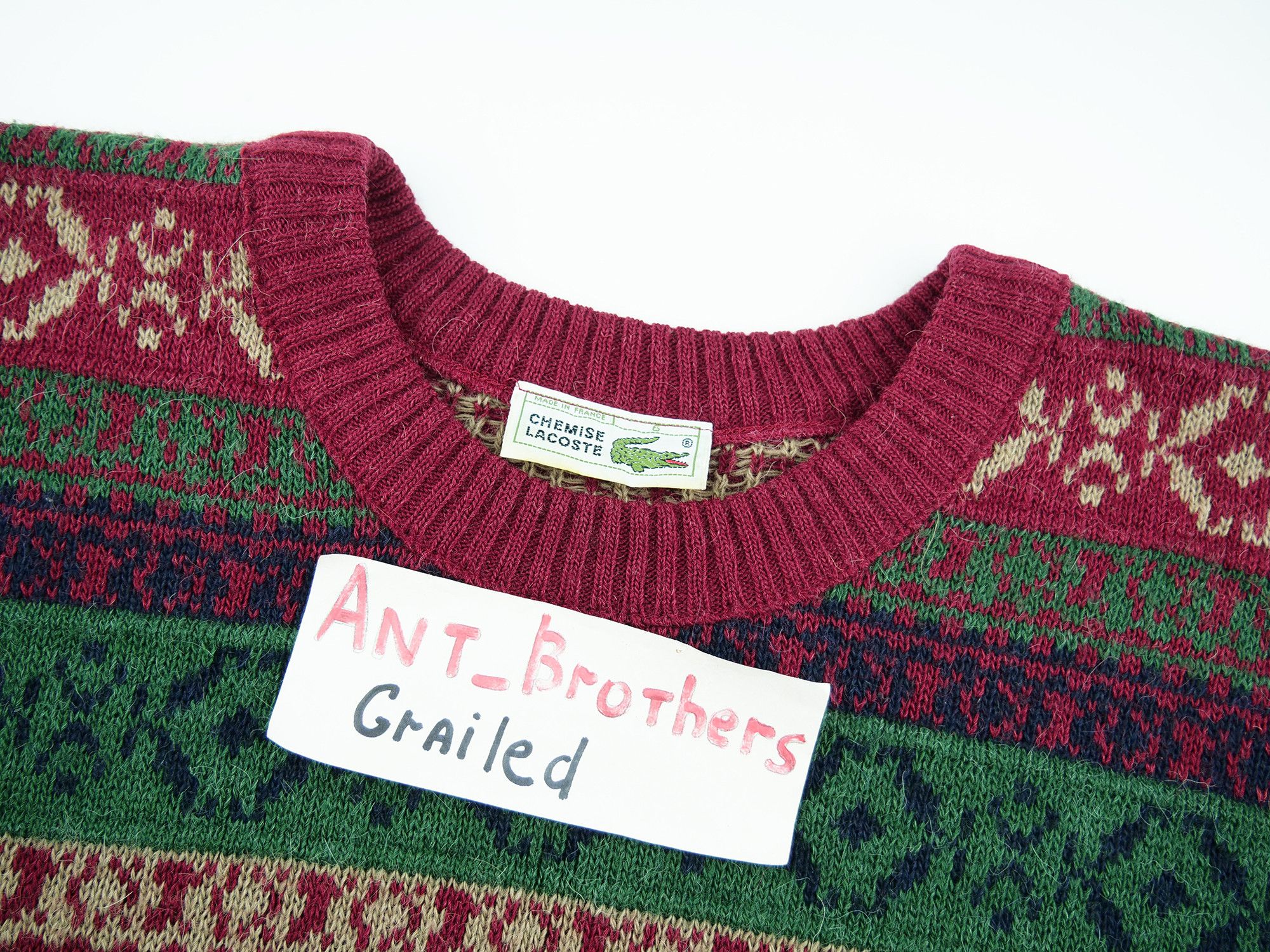Lacoste Lacoste vintage sweater Size US XL / EU 56 / 4 - 6 Thumbnail