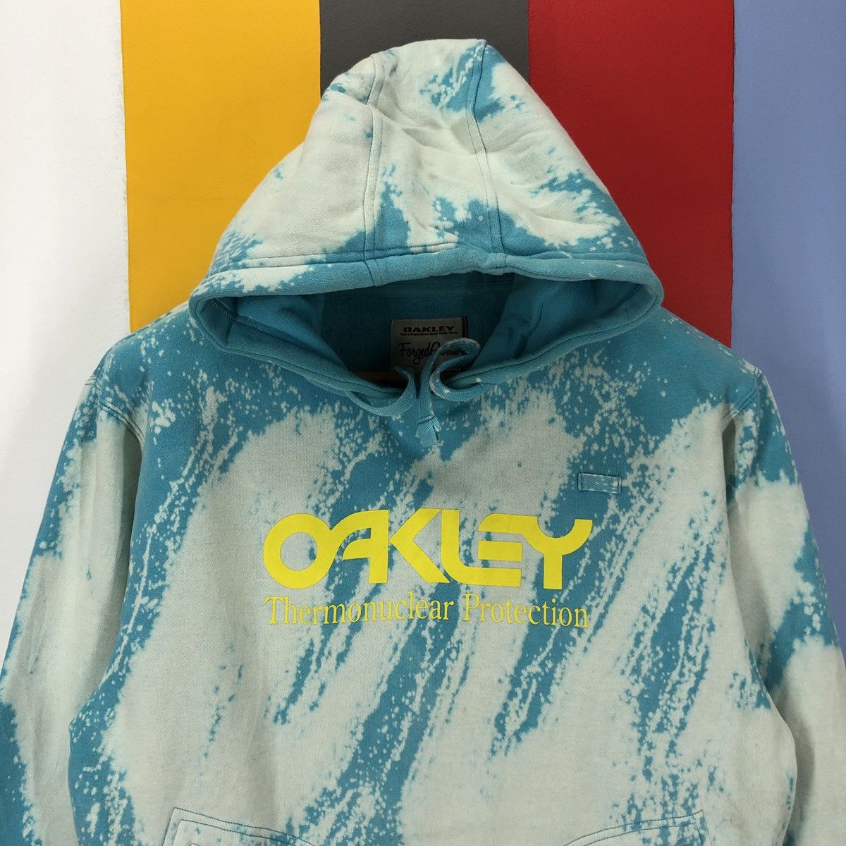 Oakley OAKLEY Acid Wash Hoodie Pullover #2175-75 Size US M / EU 48-50 / 2 - 2 Thumbnail