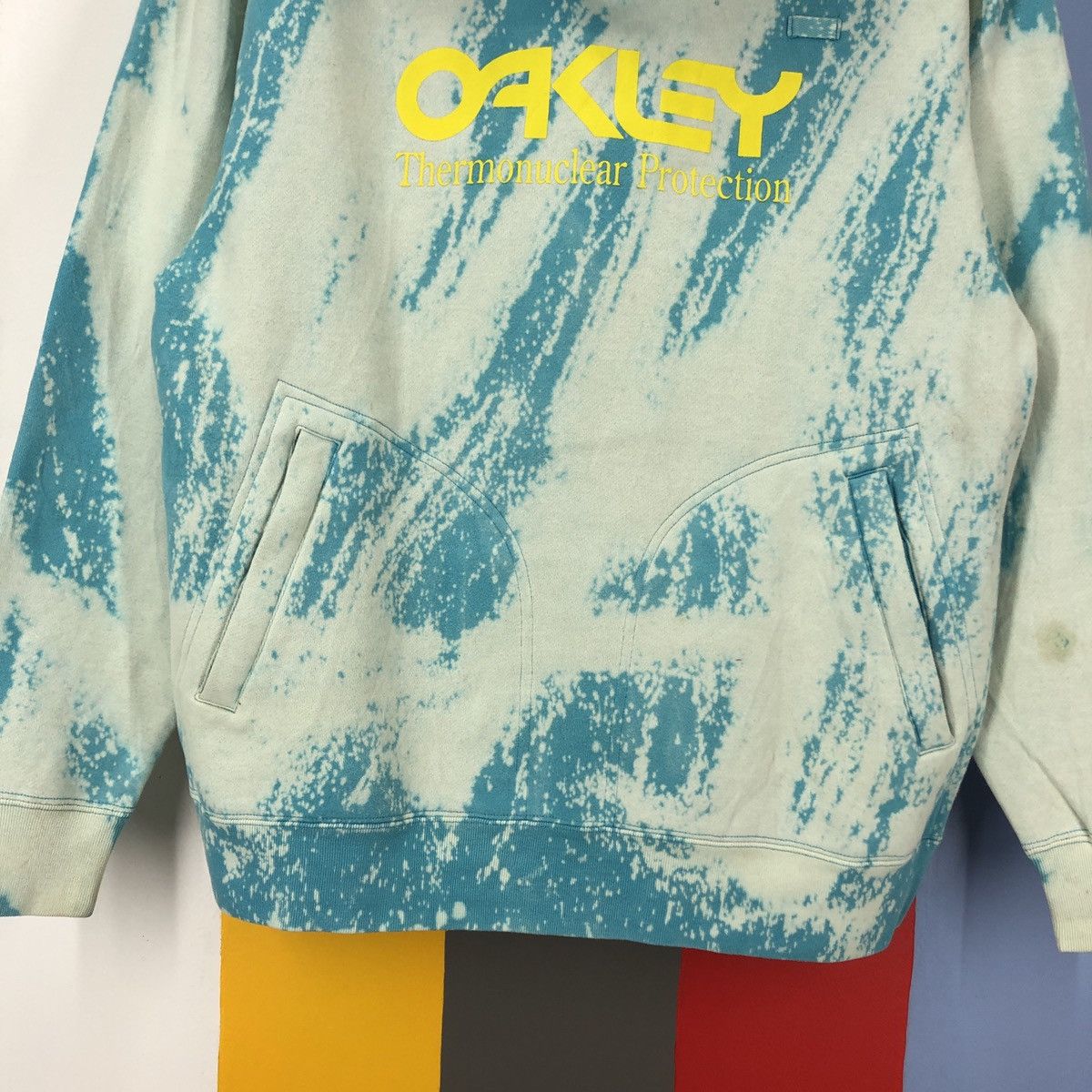 Oakley OAKLEY Acid Wash Hoodie Pullover #2175-75 Size US M / EU 48-50 / 2 - 6 Thumbnail