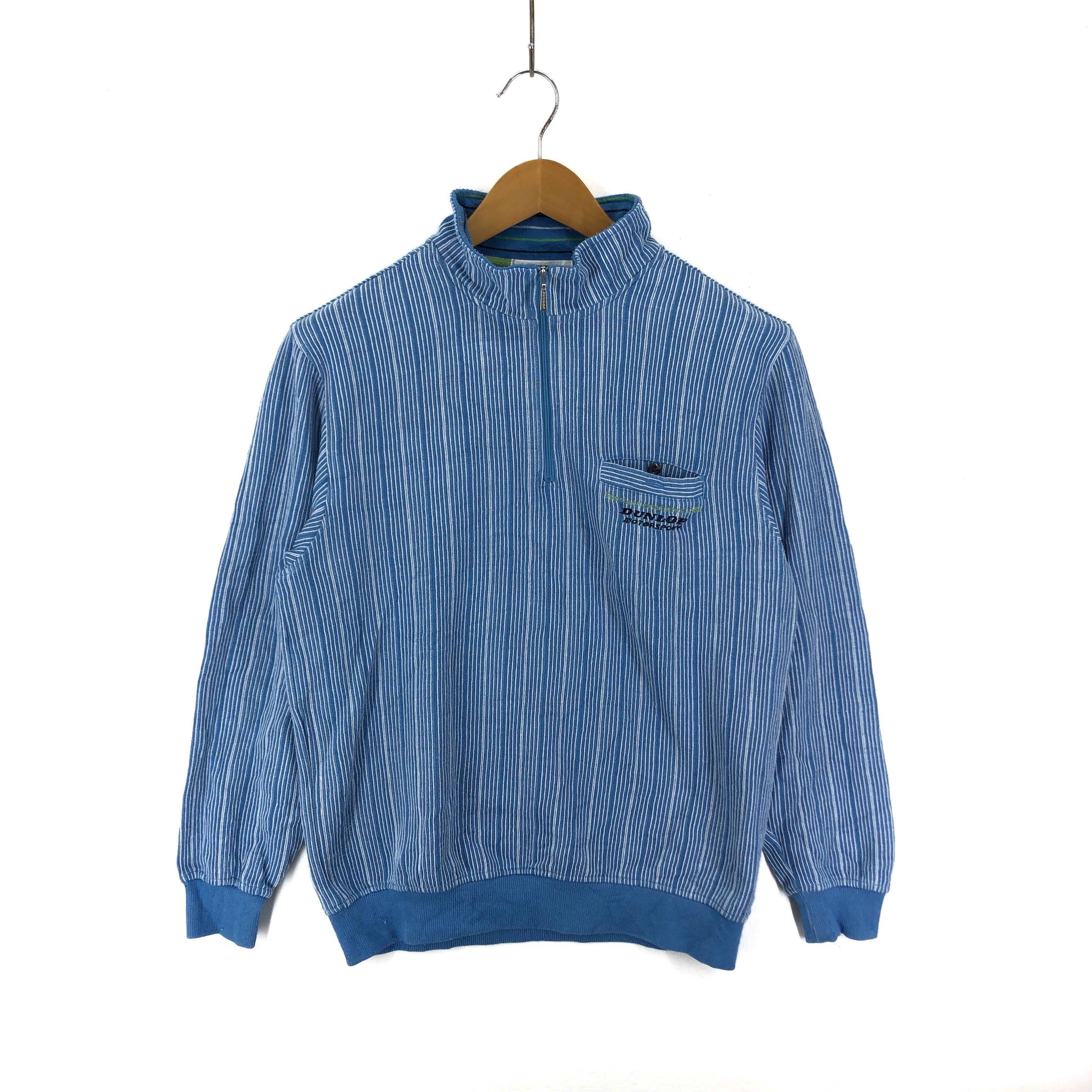 Dunlop DUNLOP Stripe Turtle Neck Sweatshirt #1810-67 Size US M / EU 48-50 / 2 - 1 Thumbnail