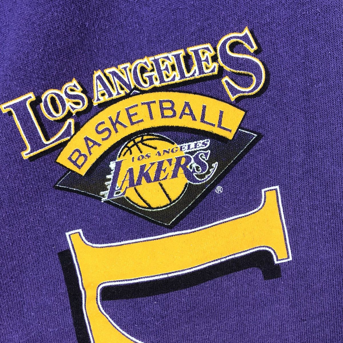 NBA Vintage 90s Los Angeles Lakers NBA Jogger Pant Size US 30 / EU 46 - 3 Thumbnail