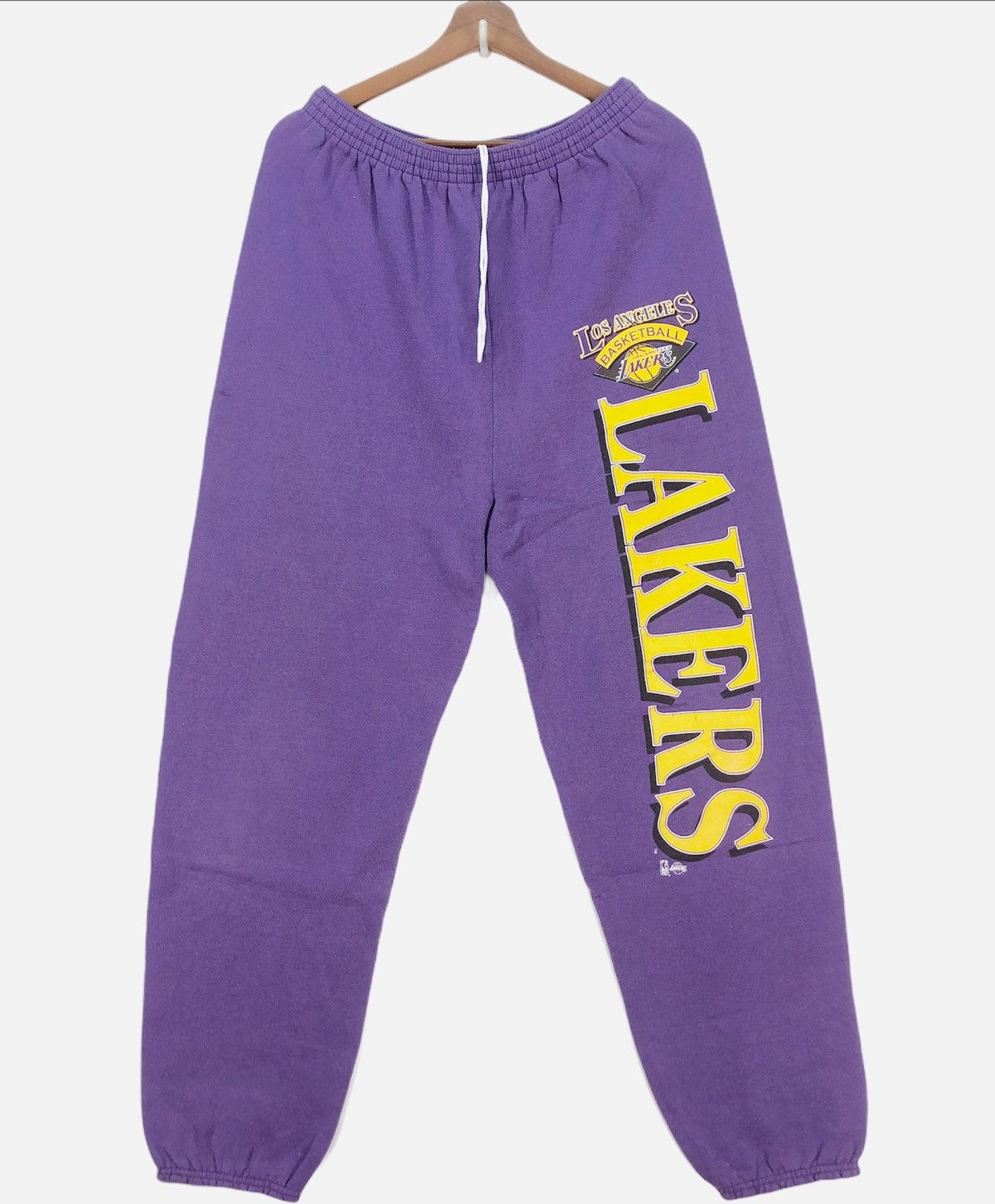 image of L A Lakers x Lakers Vintage 90's Los Angeles Lakers Nba Jogger Pant in Purple, Men's (Size 30)