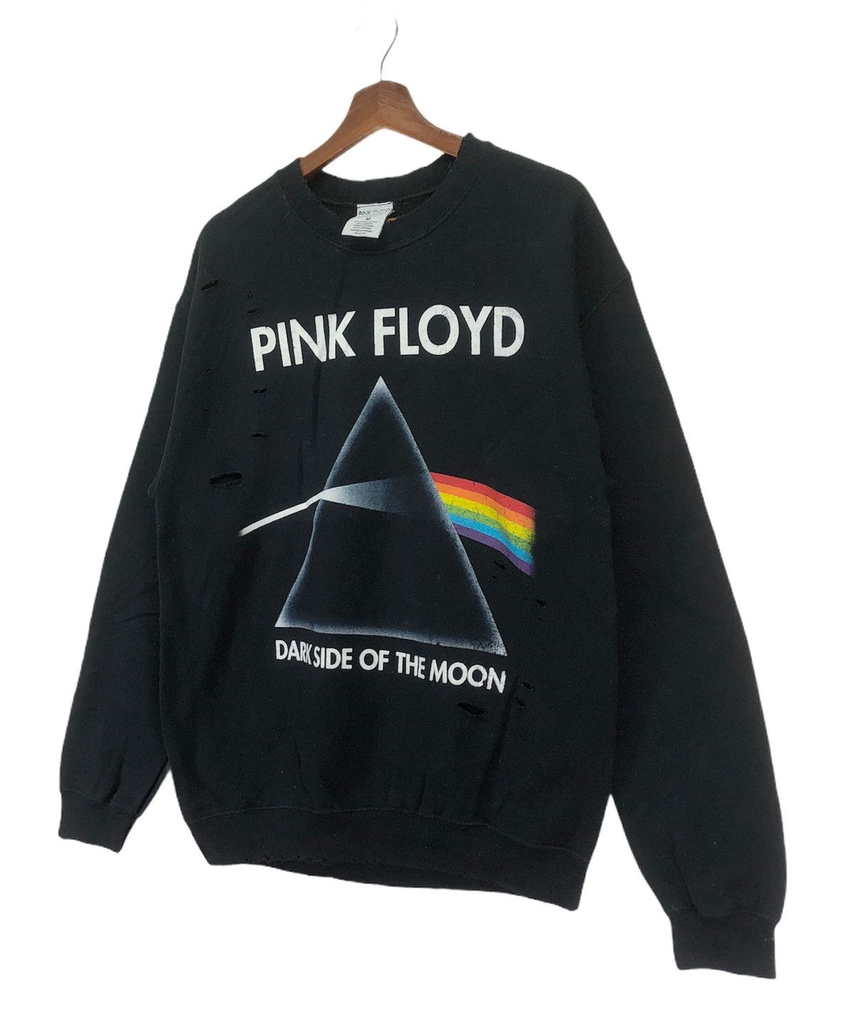 Band Tees × Pink Floyd × Vintage Vintage Pink Floyd Rock Band Distressed Crewneck Size US M / EU 48-50 / 2 - 2 Thumbnail
