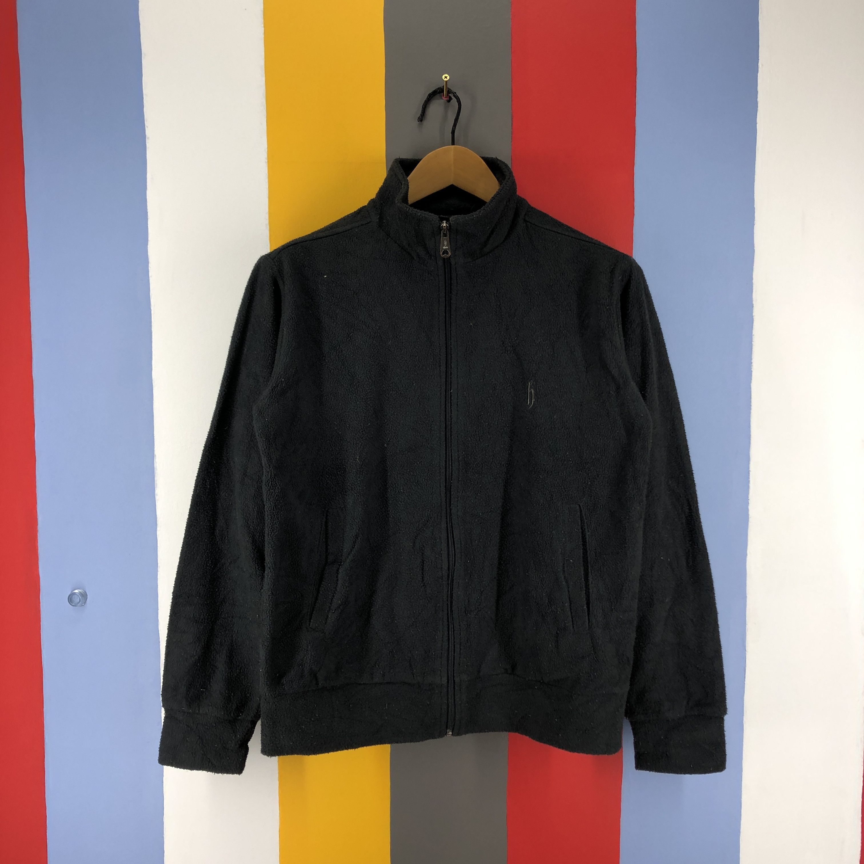 image of Dj Honda Turtle Neck Zipper Fleece 0812/aa in Black, Men's (Size Small)