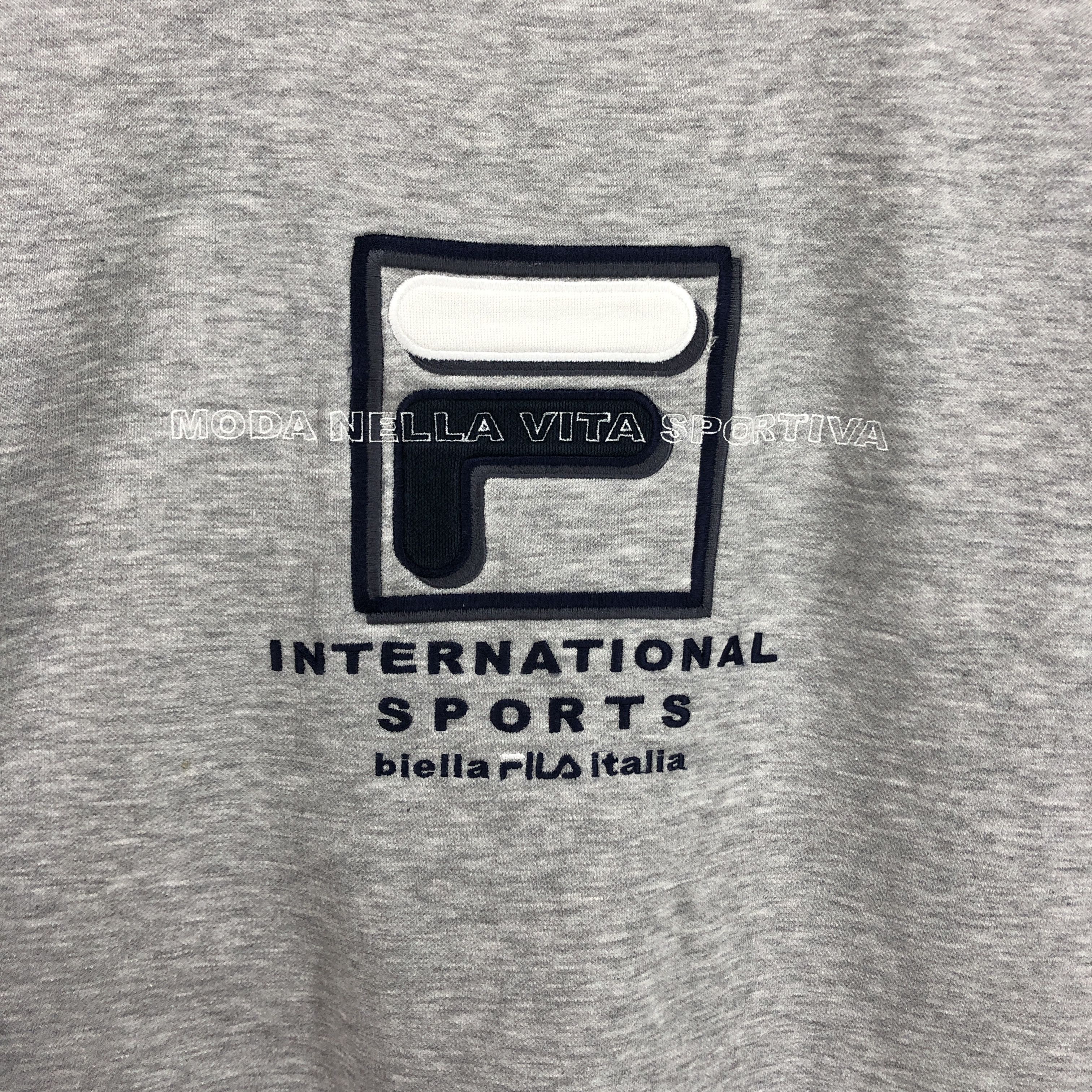 Fila FILA BIELLA ITALIA Crew Neck Sweatshirt #020-01 Size US L / EU 52-54 / 3 - 2 Thumbnail